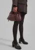 Morgan Crackled Faux Leather Small Pouch - Burgundy sold by Frankie Shop