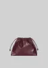 Morgan Crackled Faux Leather Small Pouch - Burgundy sold by Frankie Shop