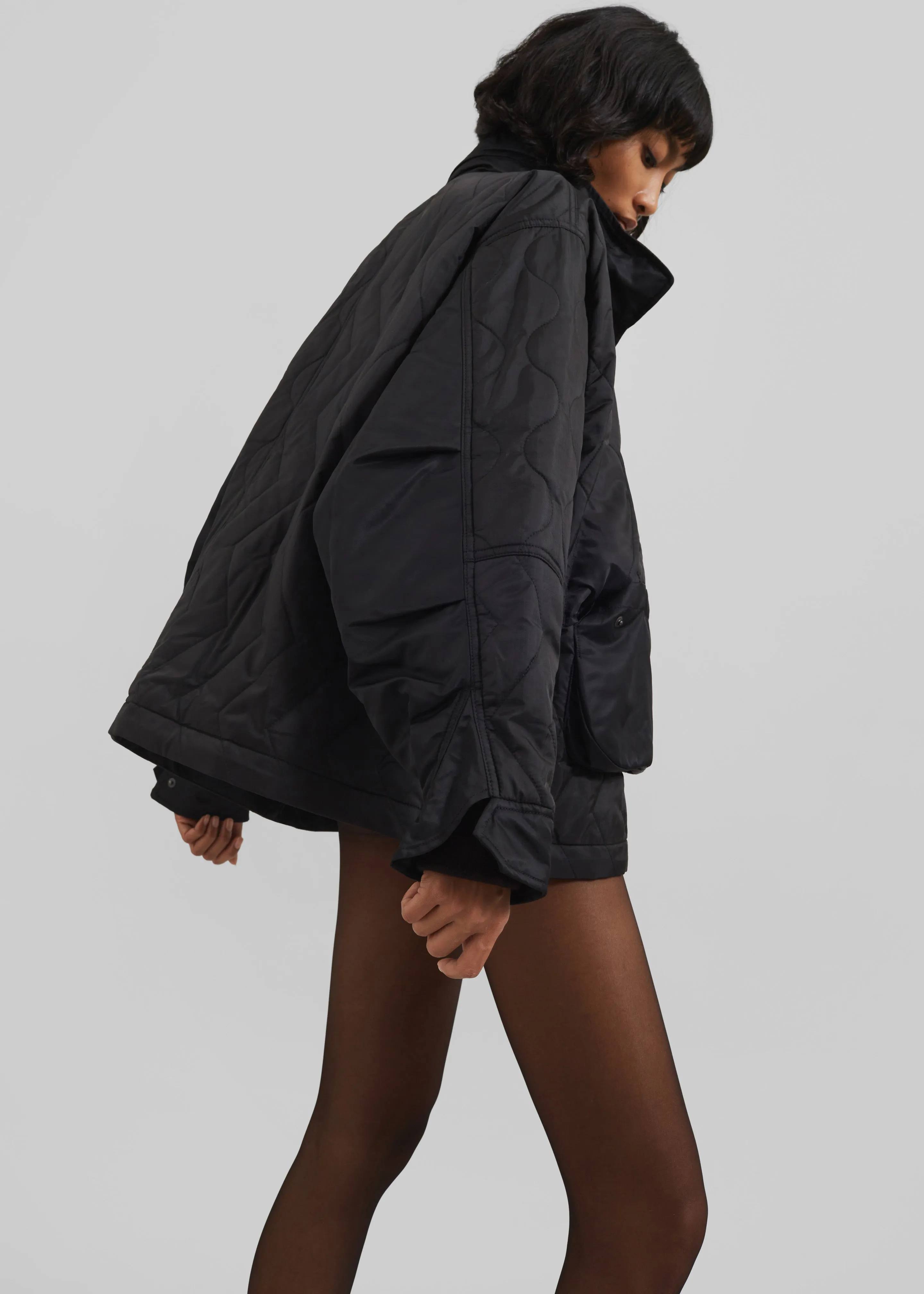 Birka Quilted Jacket - Black sold by Frankie Shop