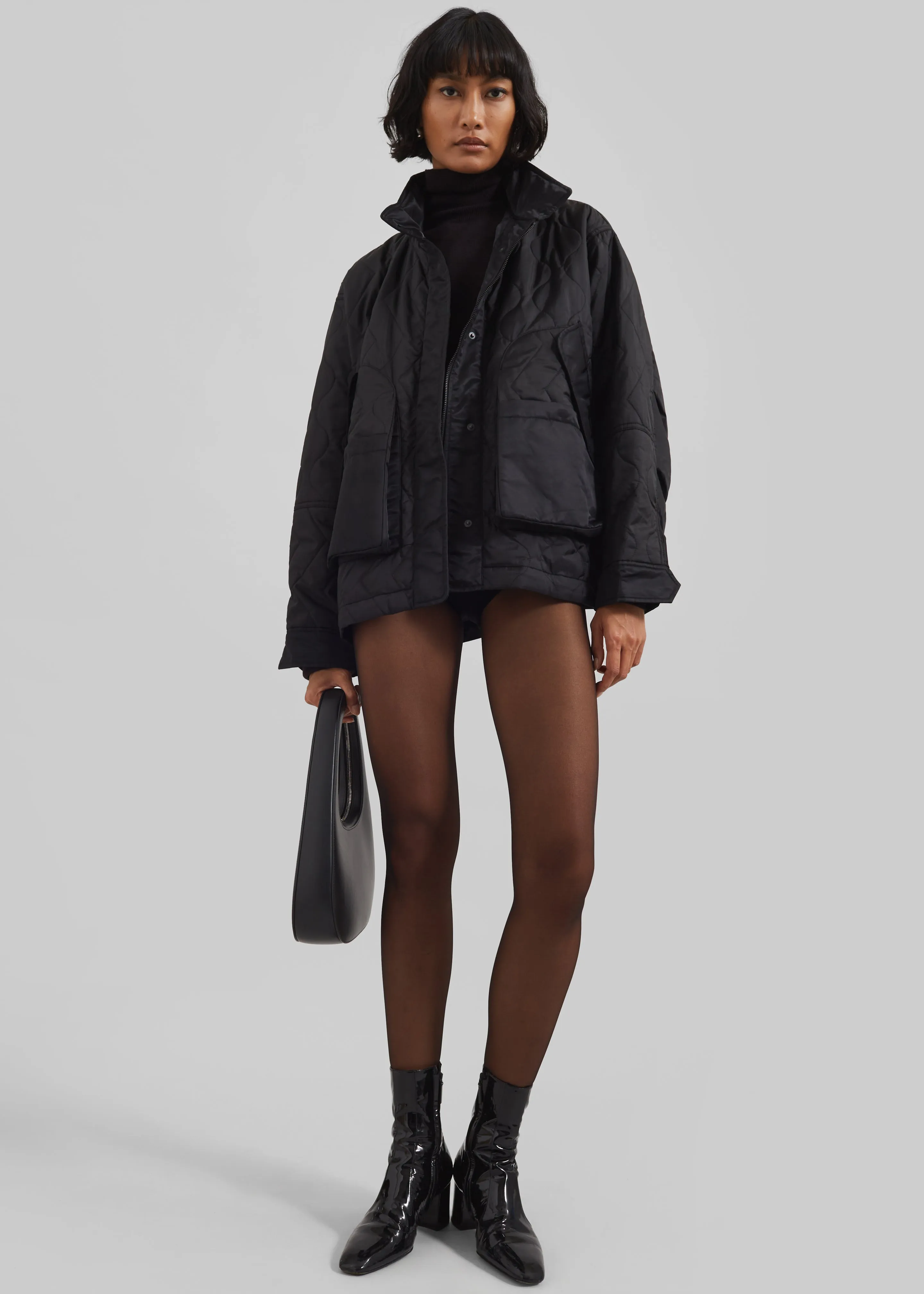 Birka Quilted Jacket - Black sold by Frankie Shop product image thumbnail 5