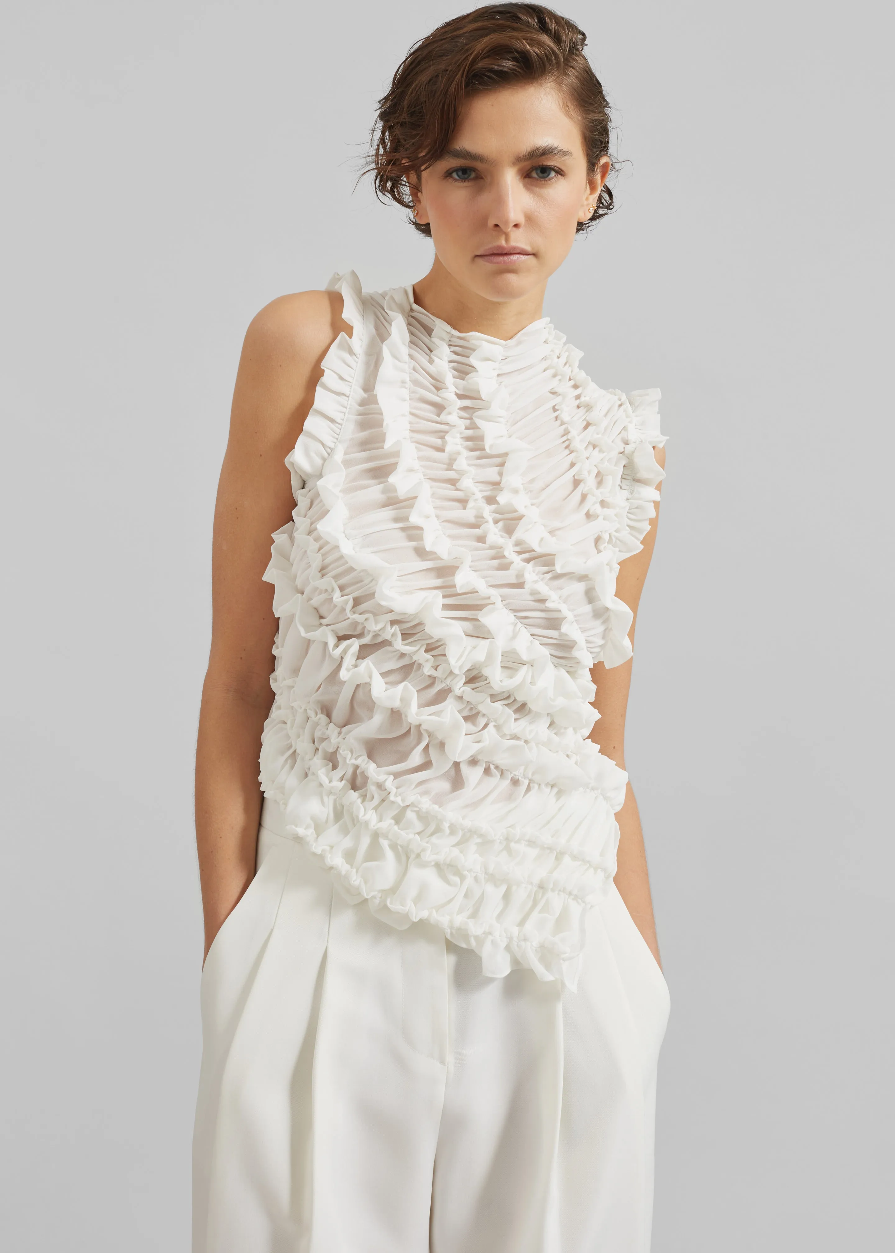 Beaufille Vera Blouse - White sold by Frankie Shop