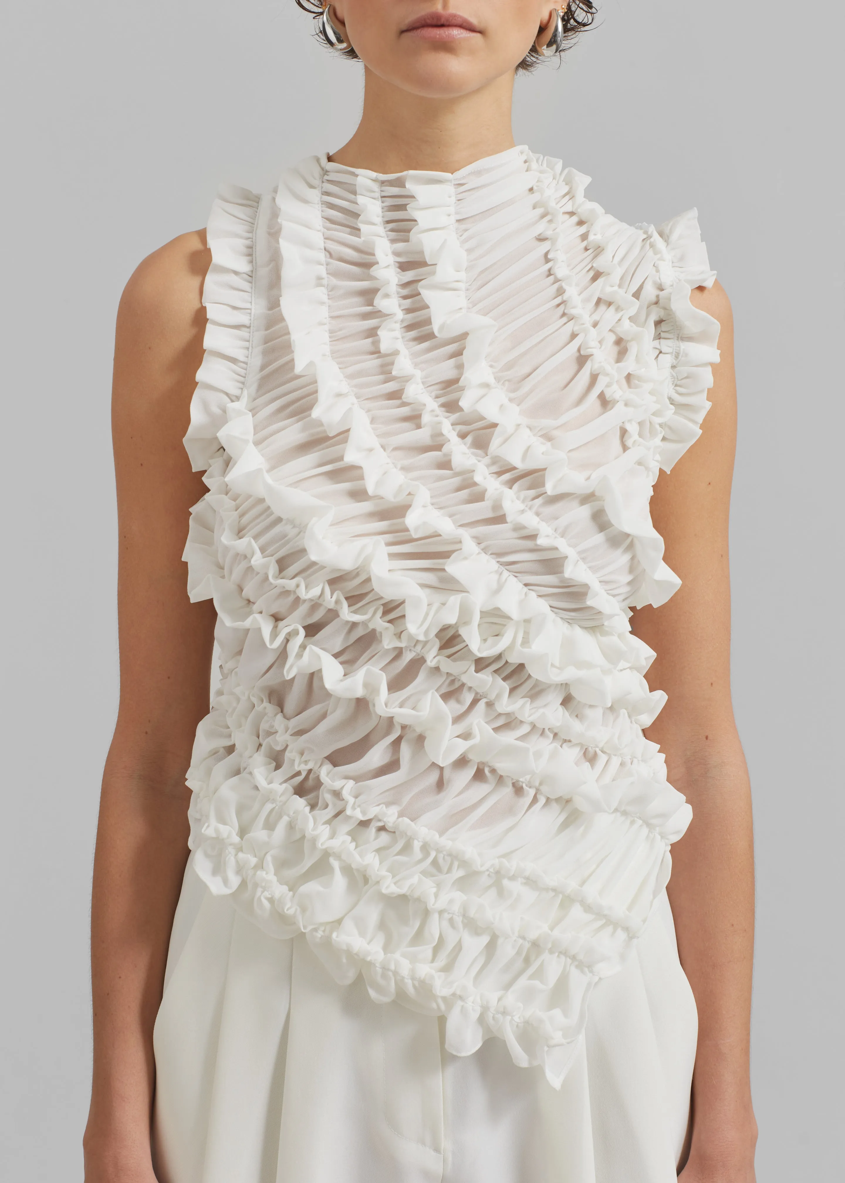 Beaufille Vera Blouse - White sold by Frankie Shop product image thumbnail 2