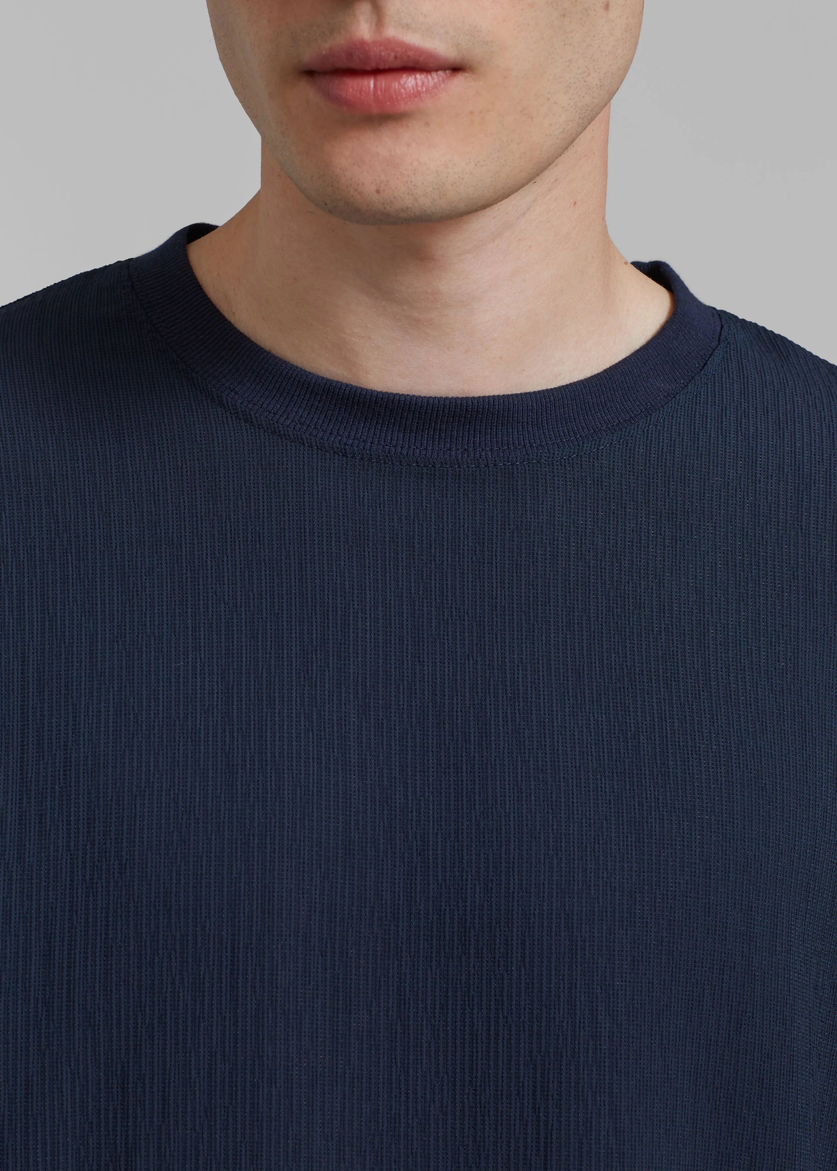 Eliott Crinkle Tee - Navy sold by Frankie Shop product image thumbnail 3