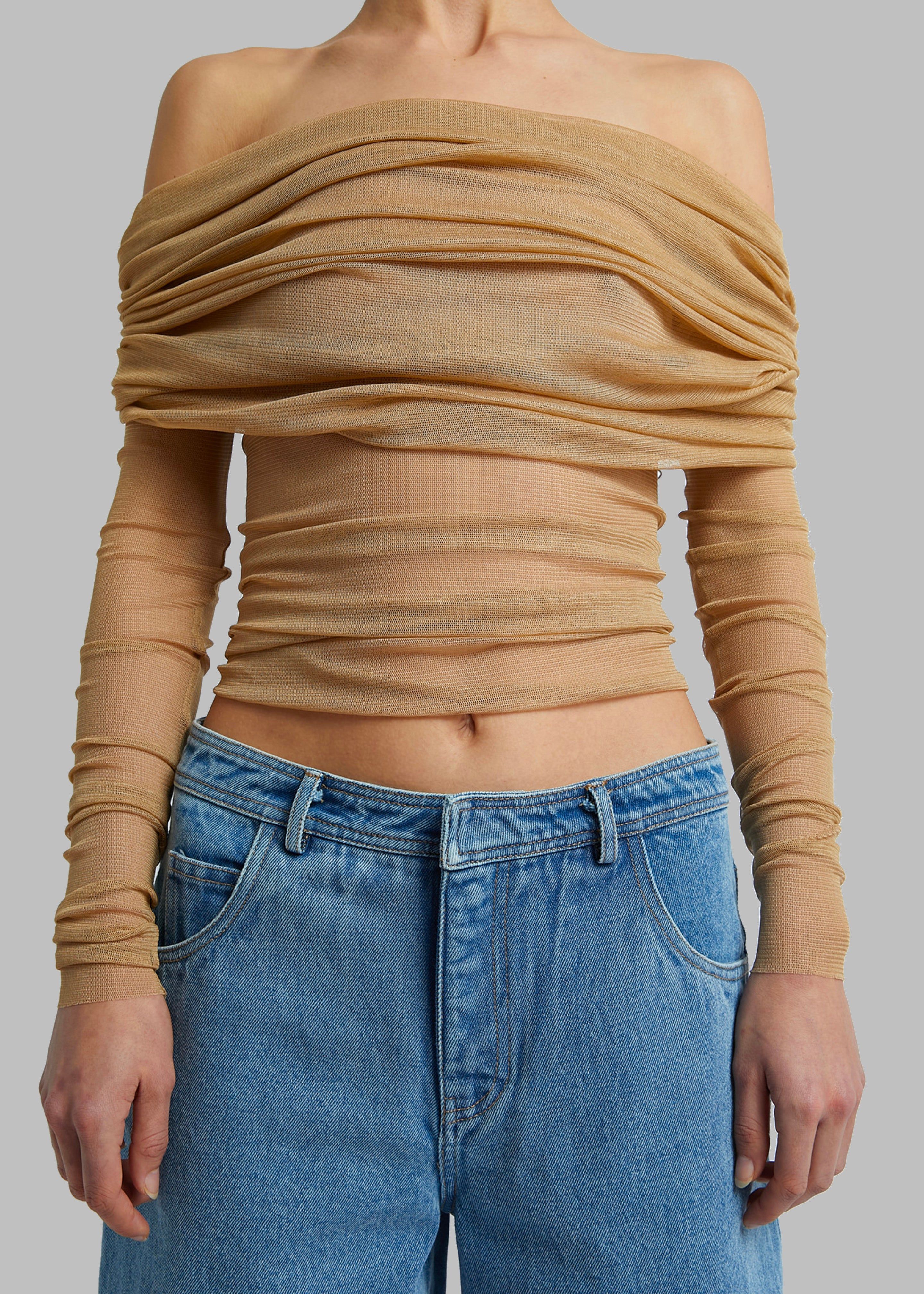 Christopher Esber Veiled Top - Tannin sold by Frankie Shop product image thumbnail 2