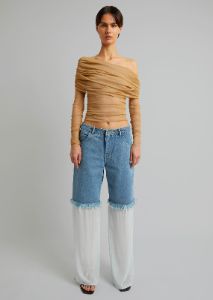 Christopher Esber Veiled Top - Tannin sold by Frankie Shop