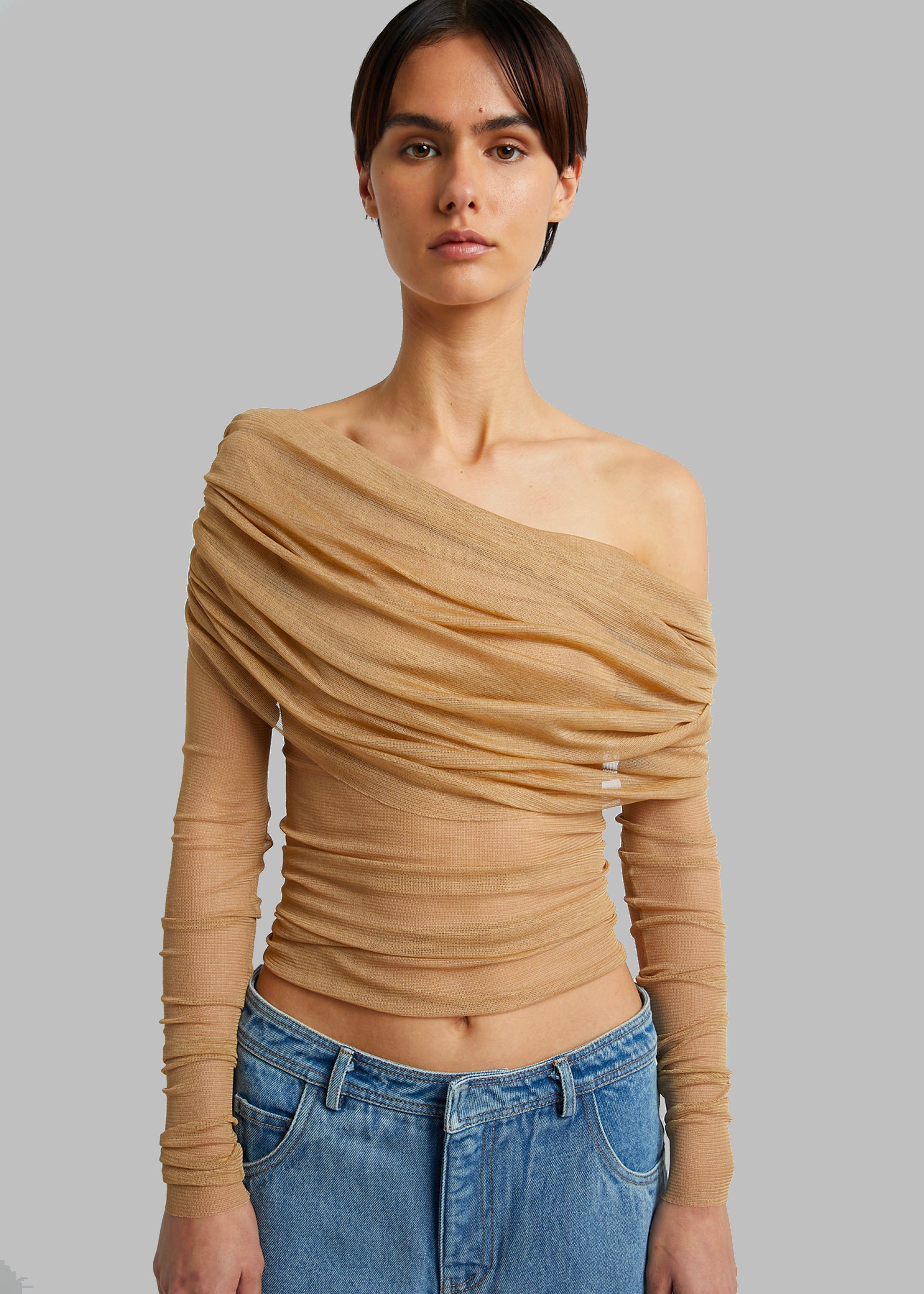 Christopher Esber Veiled Top - Tannin sold by Frankie Shop product image thumbnail 3