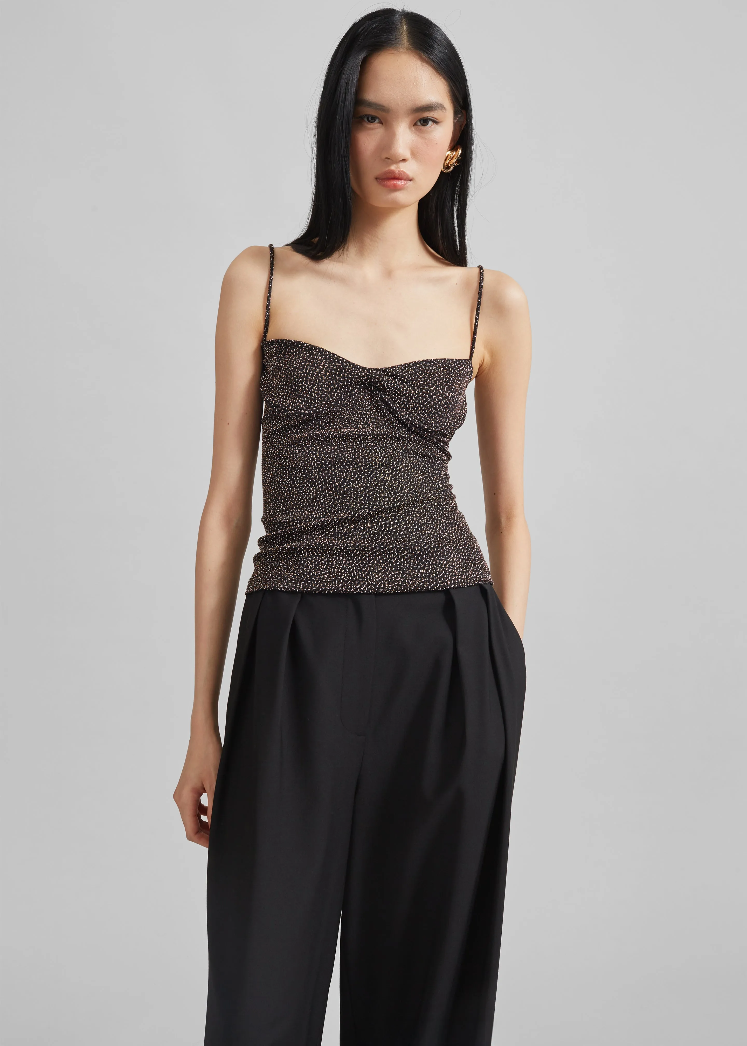 Beaufille Ariel Tank Top - Black/Gold sold by Frankie Shop product image thumbnail 4