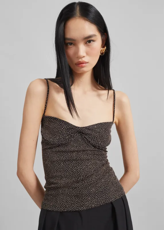 Beaufille Ariel Tank Top - Black/Gold made by Beaufille