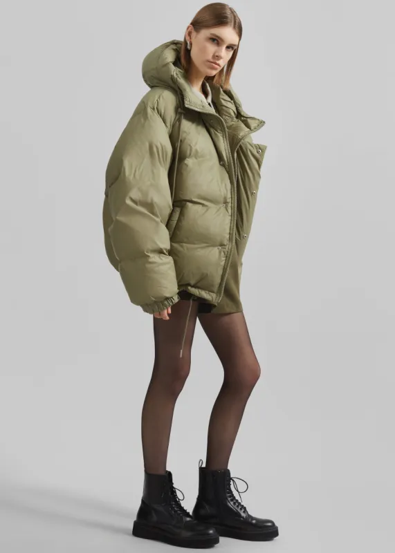 Timra Puffer Jacket - Khaki sold by Frankie Shop