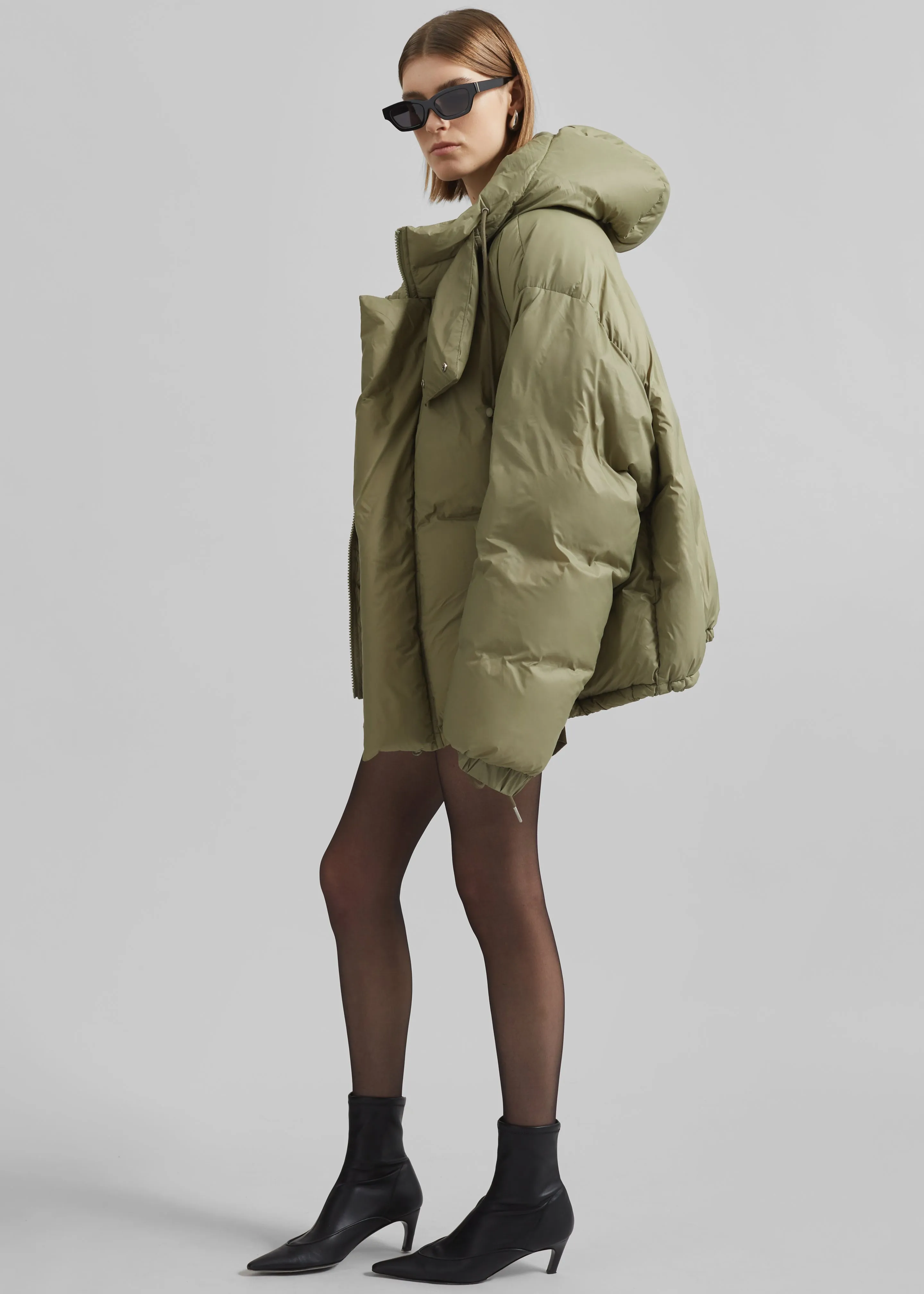 Timra Puffer Jacket - Khaki sold by Frankie Shop product image thumbnail 3
