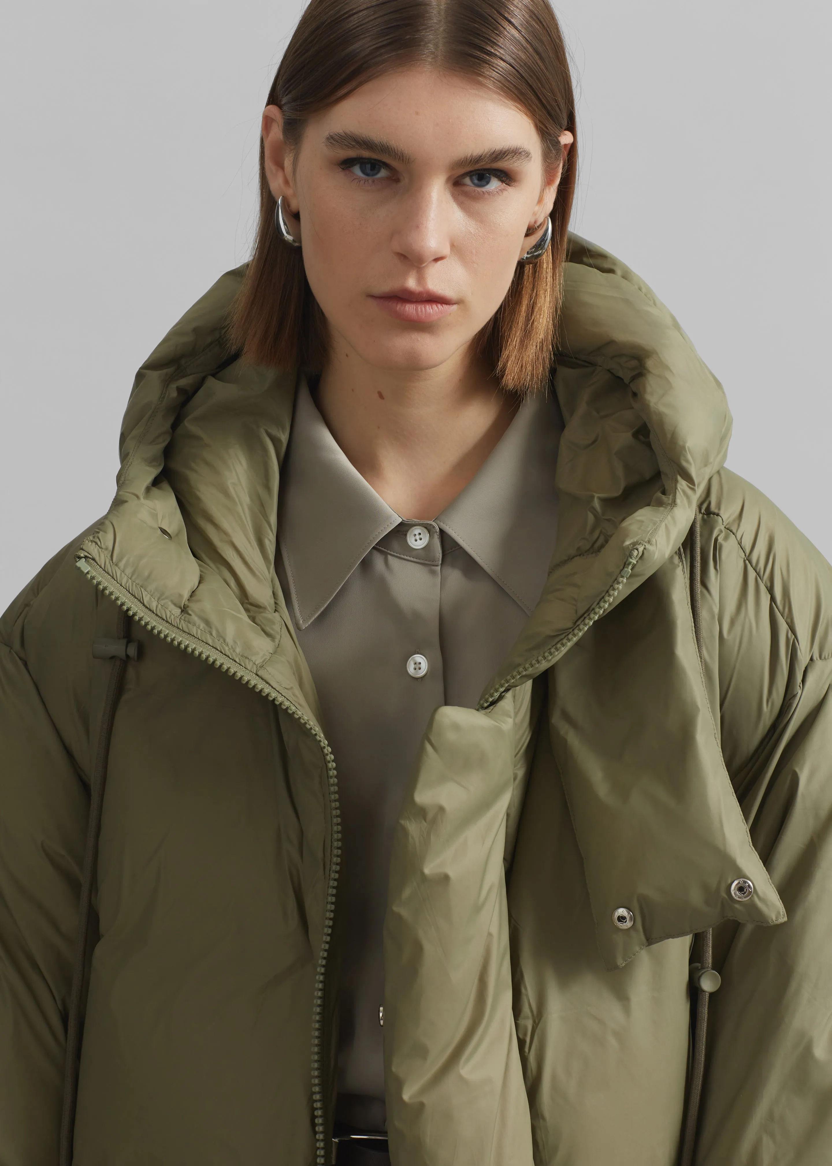 Timra Puffer Jacket - Khaki sold by Frankie Shop product image thumbnail 5