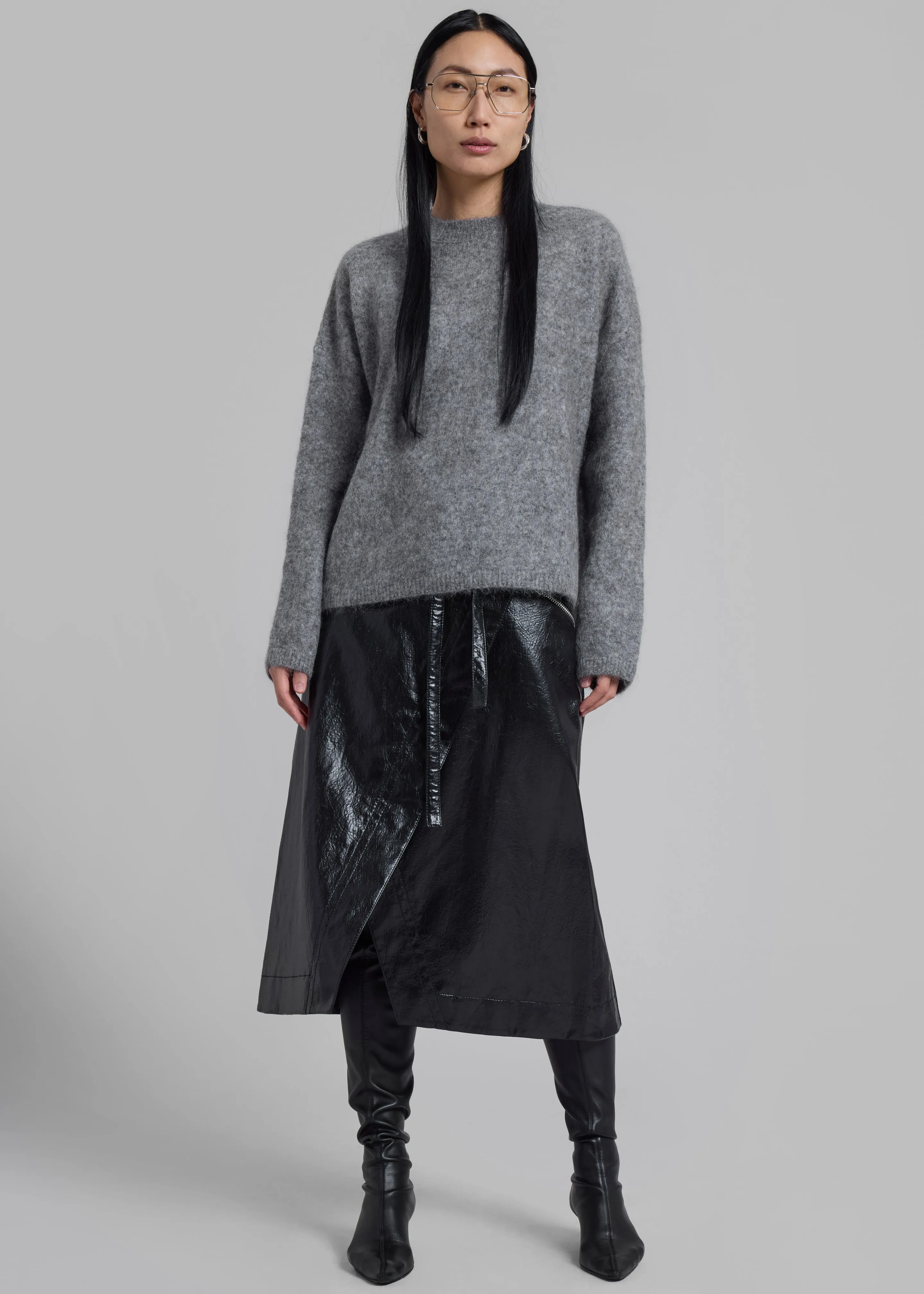 Vodskov Mohair Sweater - Grey sold by Frankie Shop product image thumbnail 3