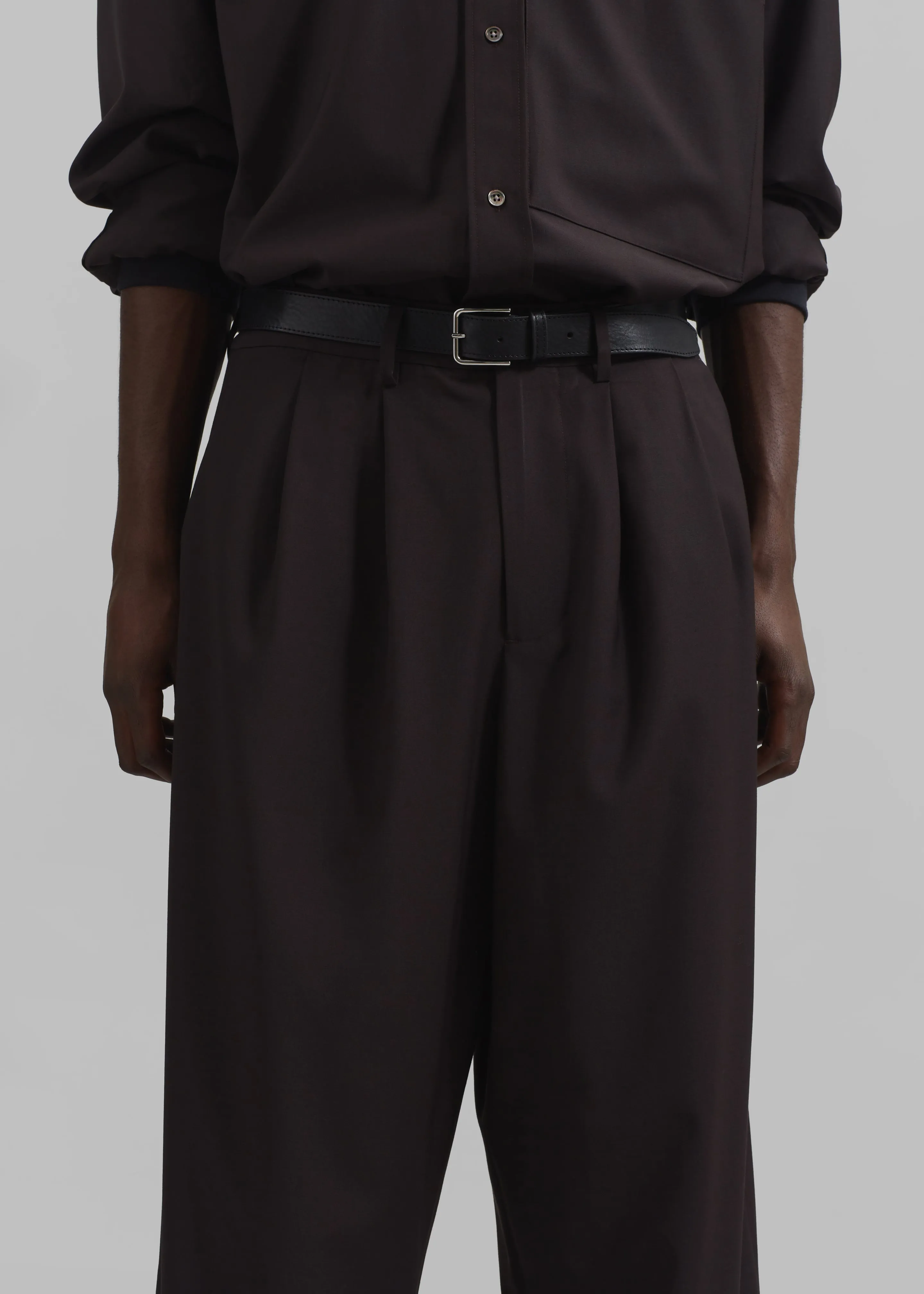 Dalton Wool Blend Trousers - Brown sold by Frankie Shop product image thumbnail 2