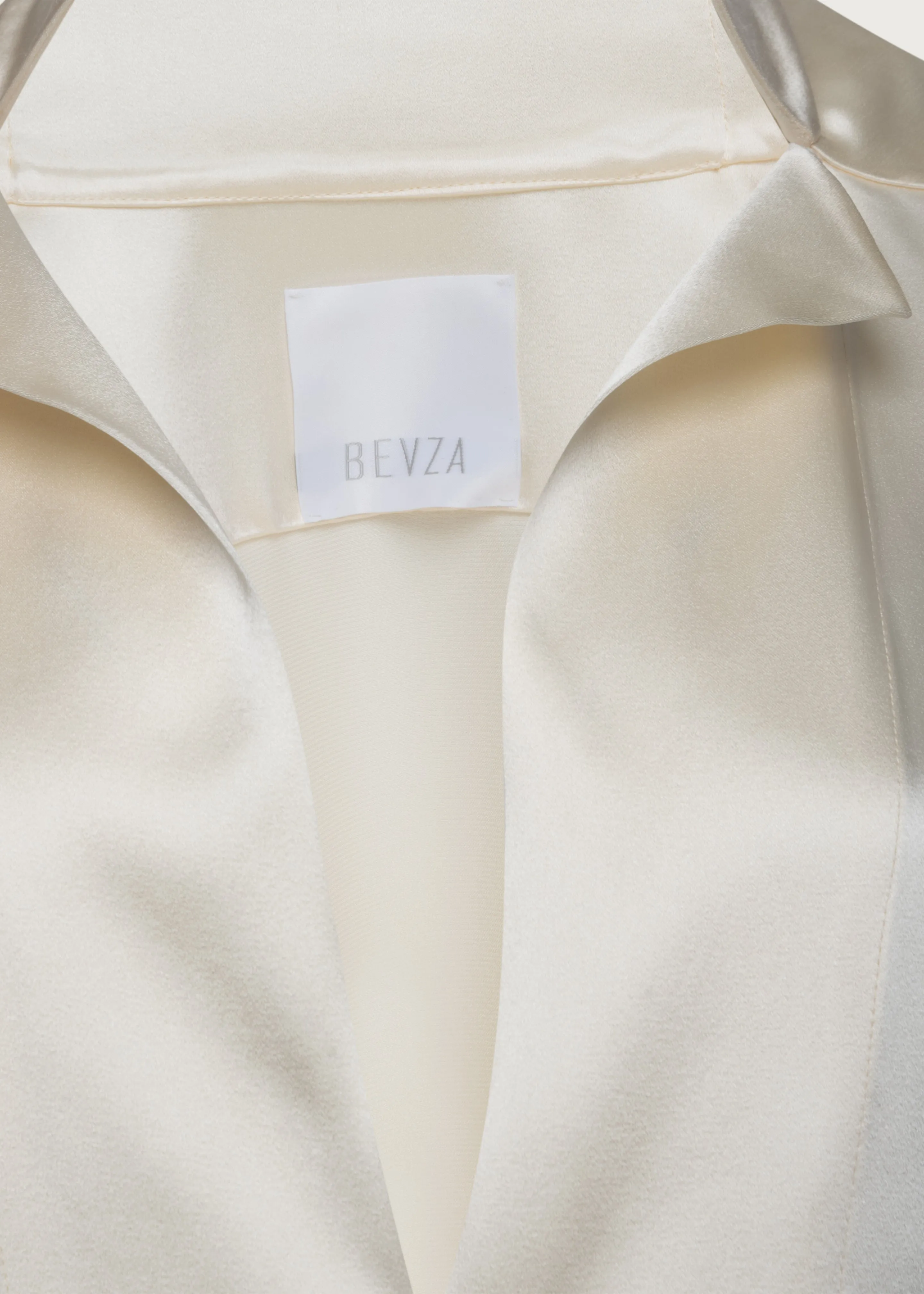 Bevza Stand-Collar Blouse - Vanilla sold by Frankie Shop product image thumbnail 5