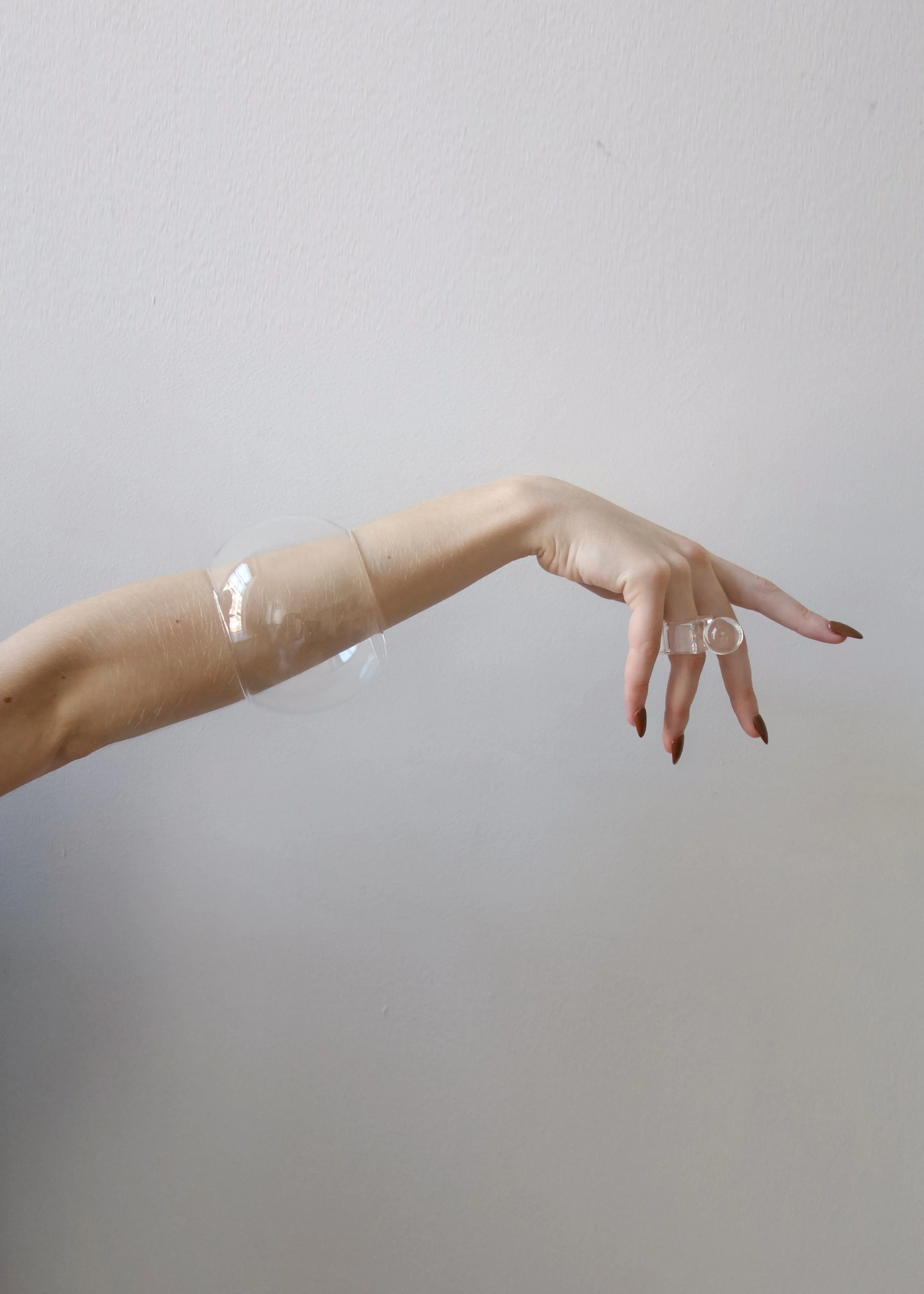 Arc Objects Exclamation Bangle - Clear sold by Frankie Shop product image thumbnail 4