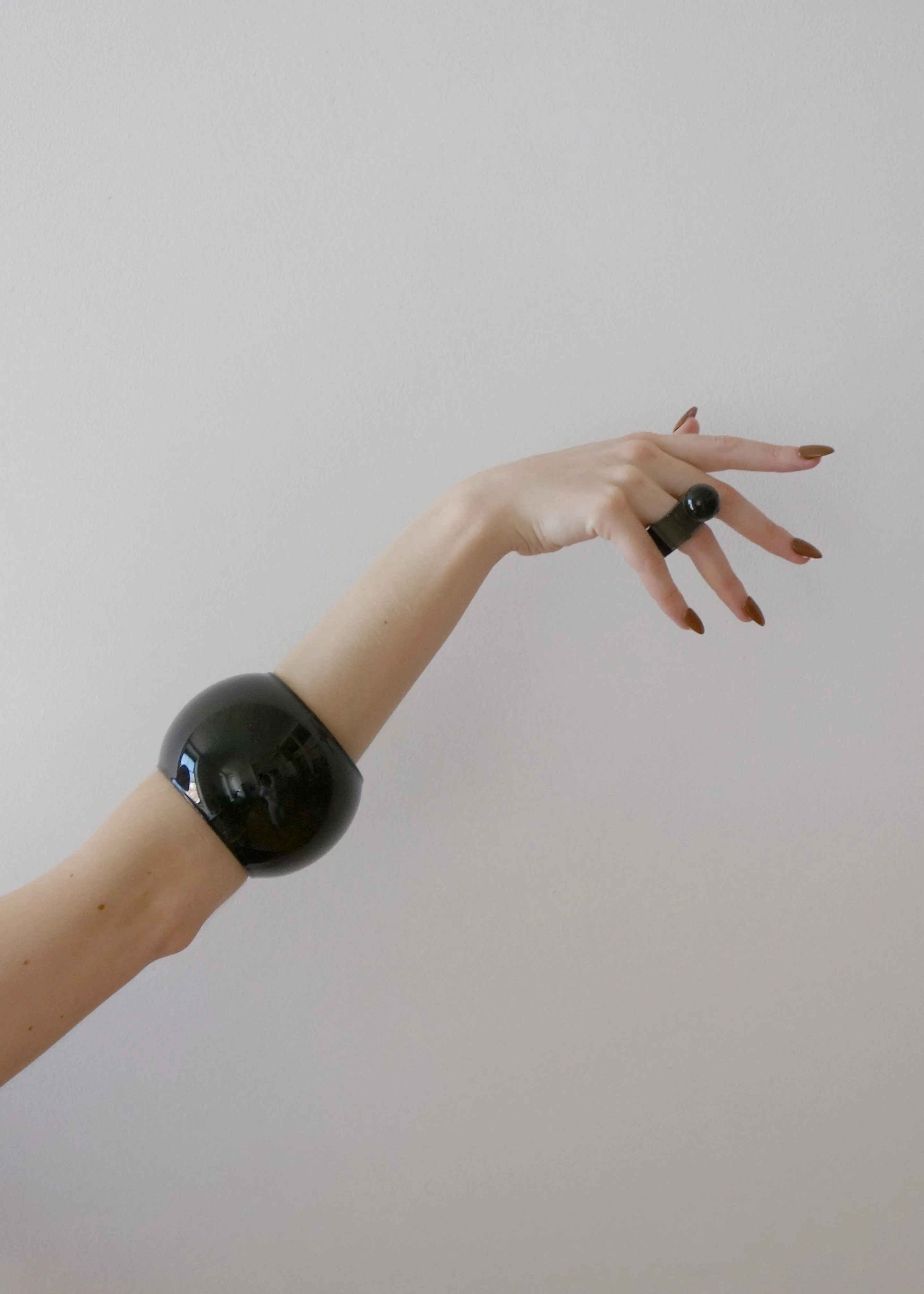 Arc Objects Exclamation Bangle - Opaque Black sold by Frankie Shop product image thumbnail 3