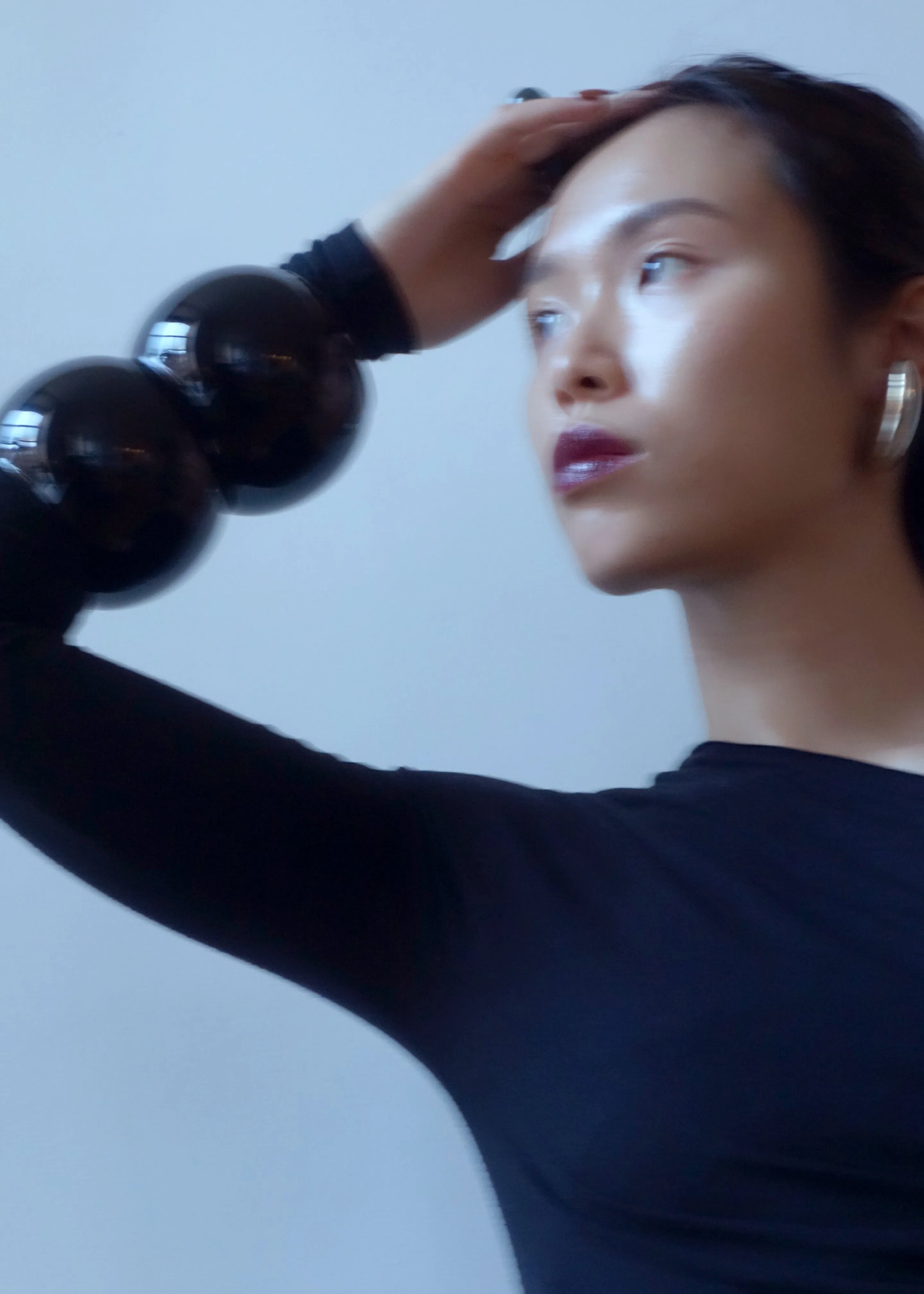 Arc Objects Exclamation Bangle - Opaque Black sold by Frankie Shop