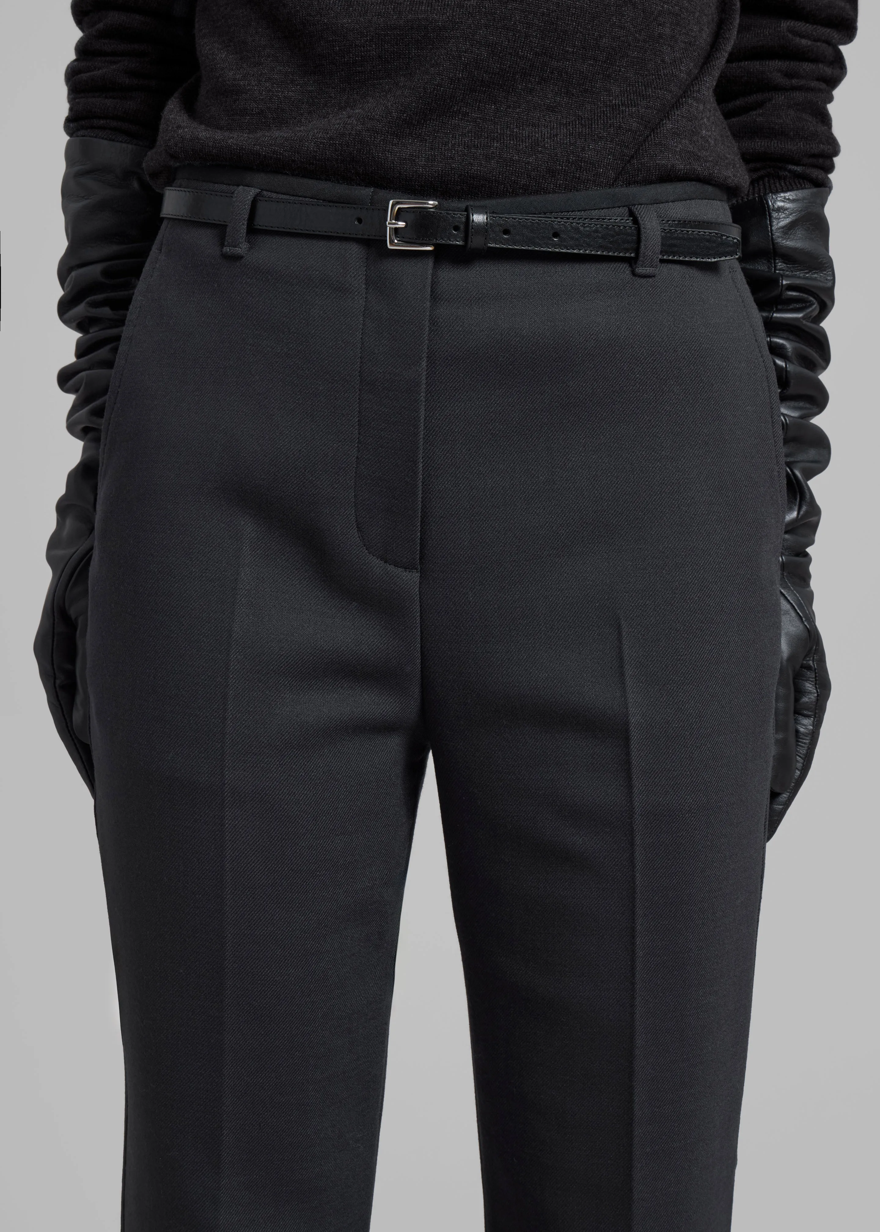 3.1 Phillip Lim Slim Kick Flare Trousers - Ink sold by Frankie Shop product image thumbnail 3