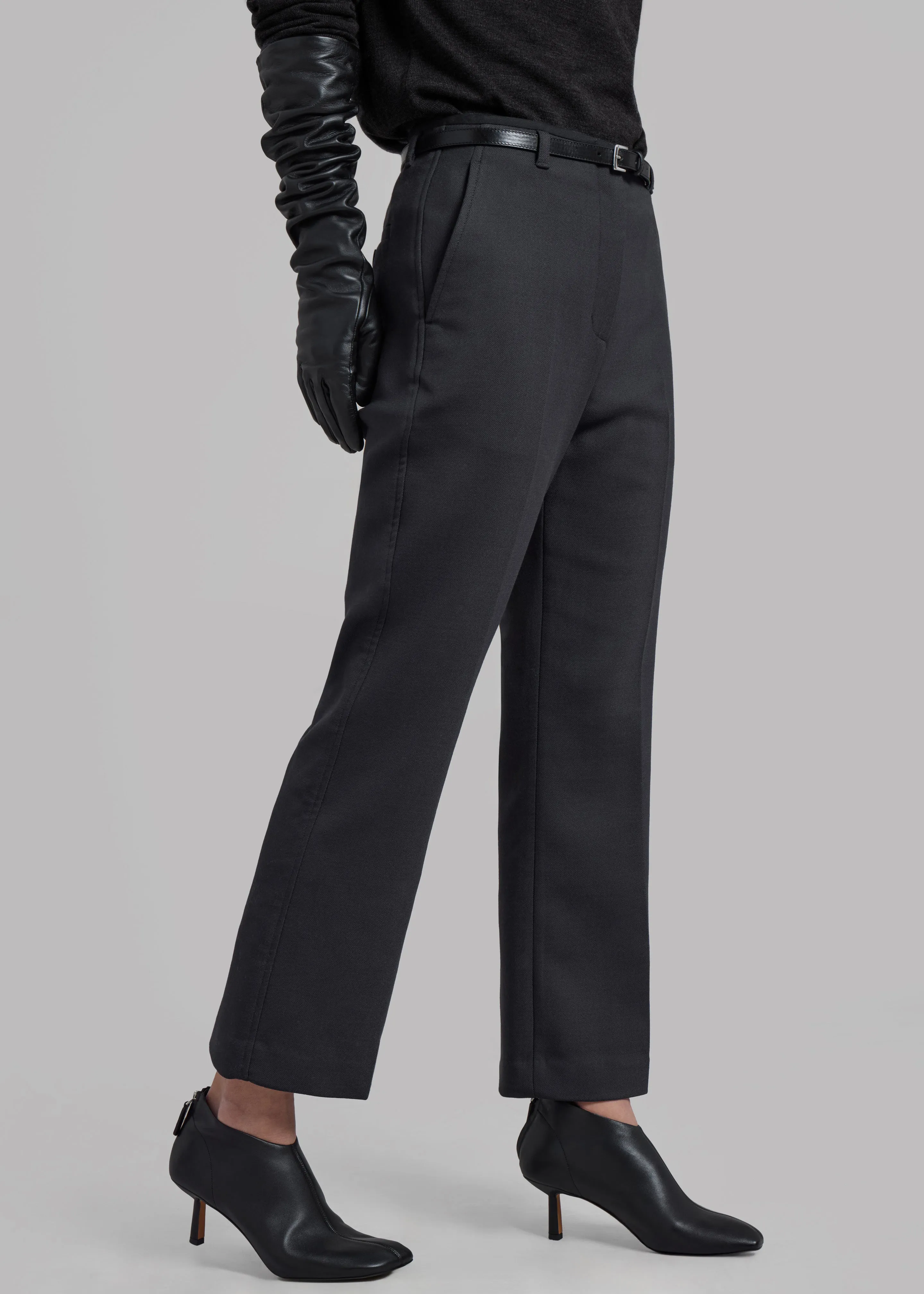 3.1 Phillip Lim Slim Kick Flare Trousers - Ink sold by Frankie Shop