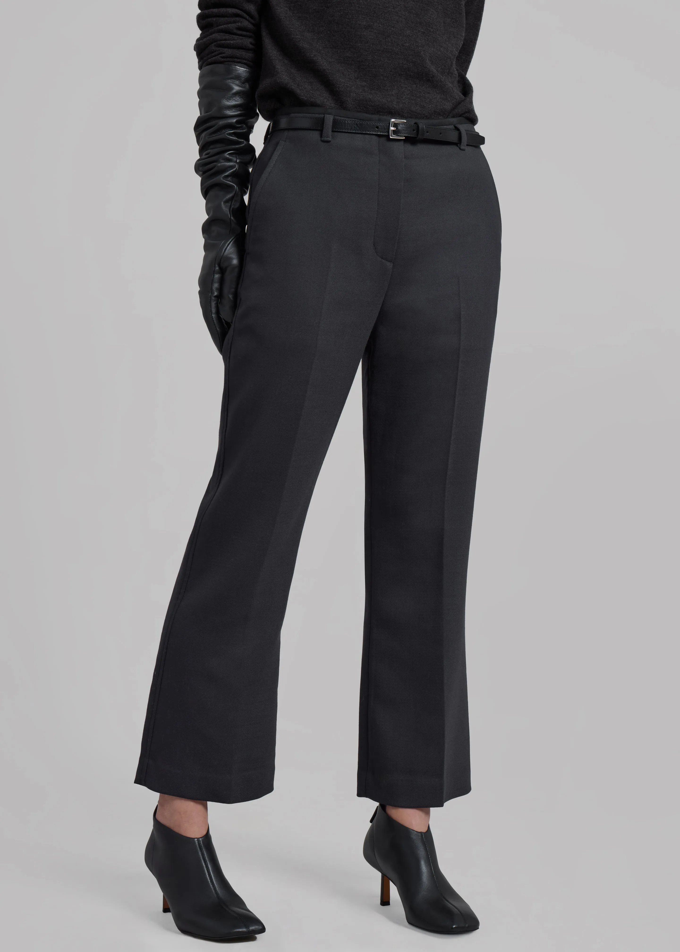 3.1 Phillip Lim Slim Kick Flare Trousers - Ink sold by Frankie Shop product image thumbnail 5