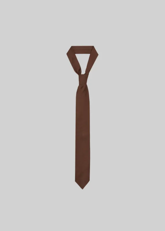 Nea Silk Tie - Brown sold by Frankie Shop