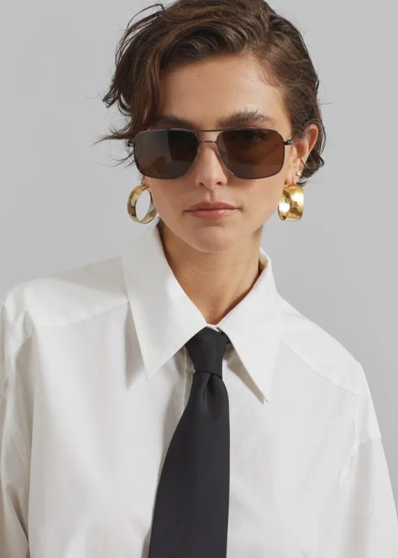 Nea Silk Tie - Black sold by Frankie Shop