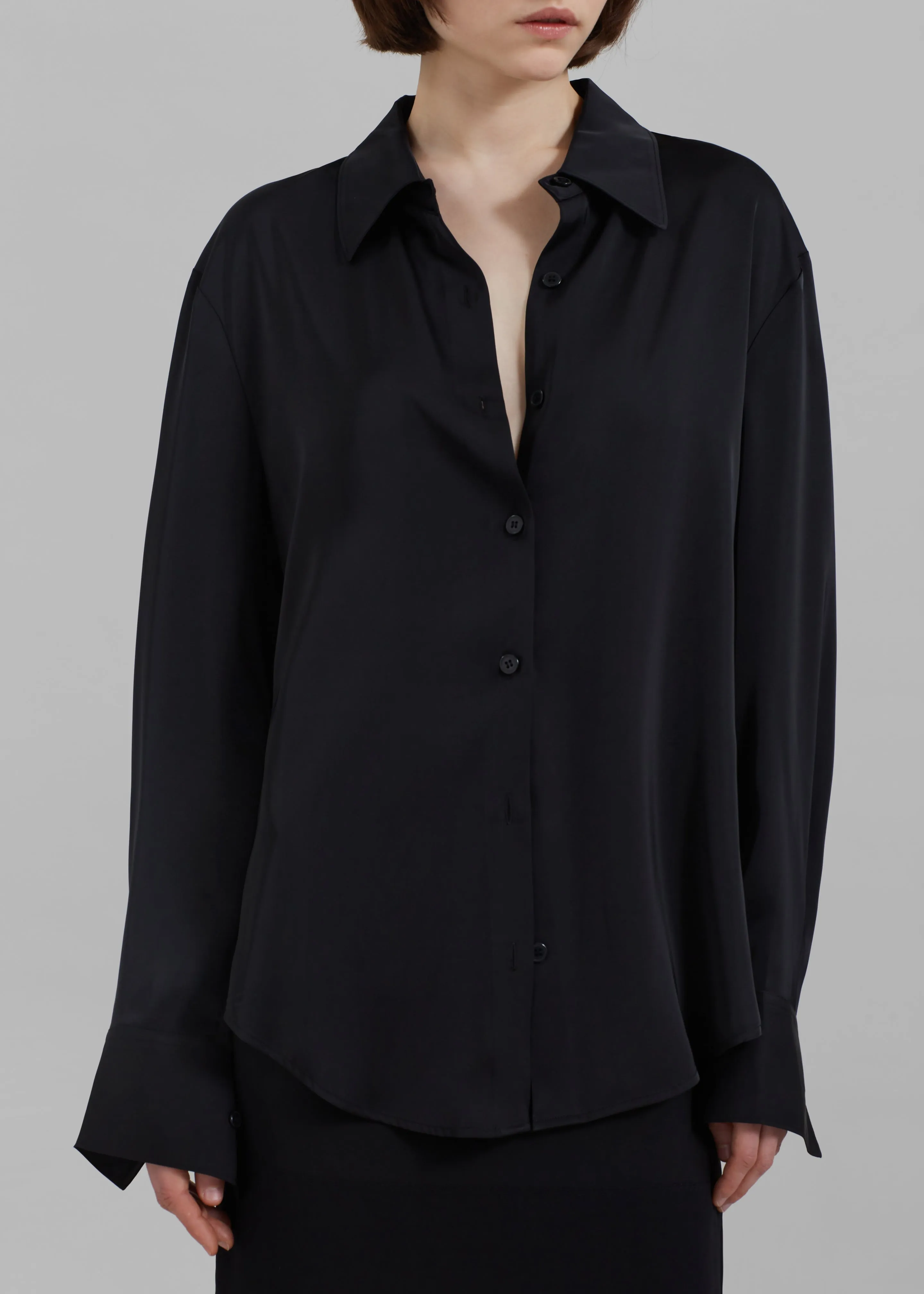 Daylin Button Up Shirt - Black sold by Frankie Shop product image thumbnail 4