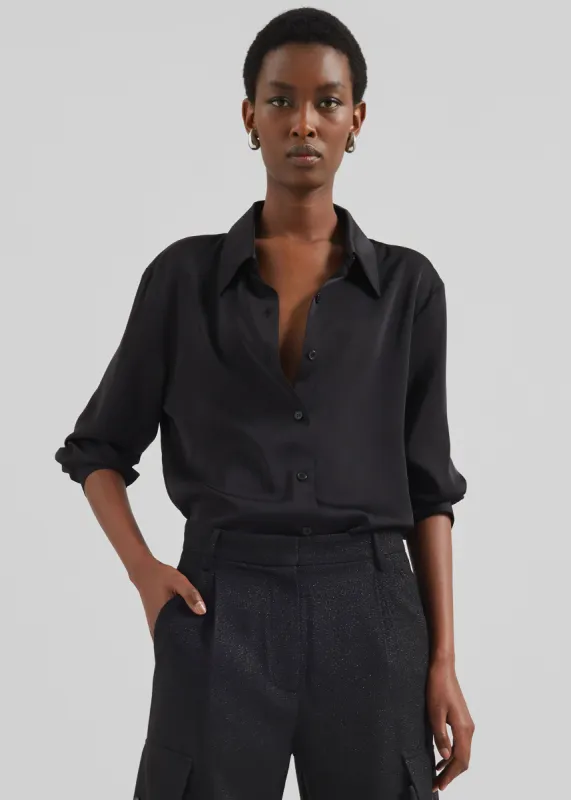 Daylin Button Up Shirt - Black sold by Frankie Shop