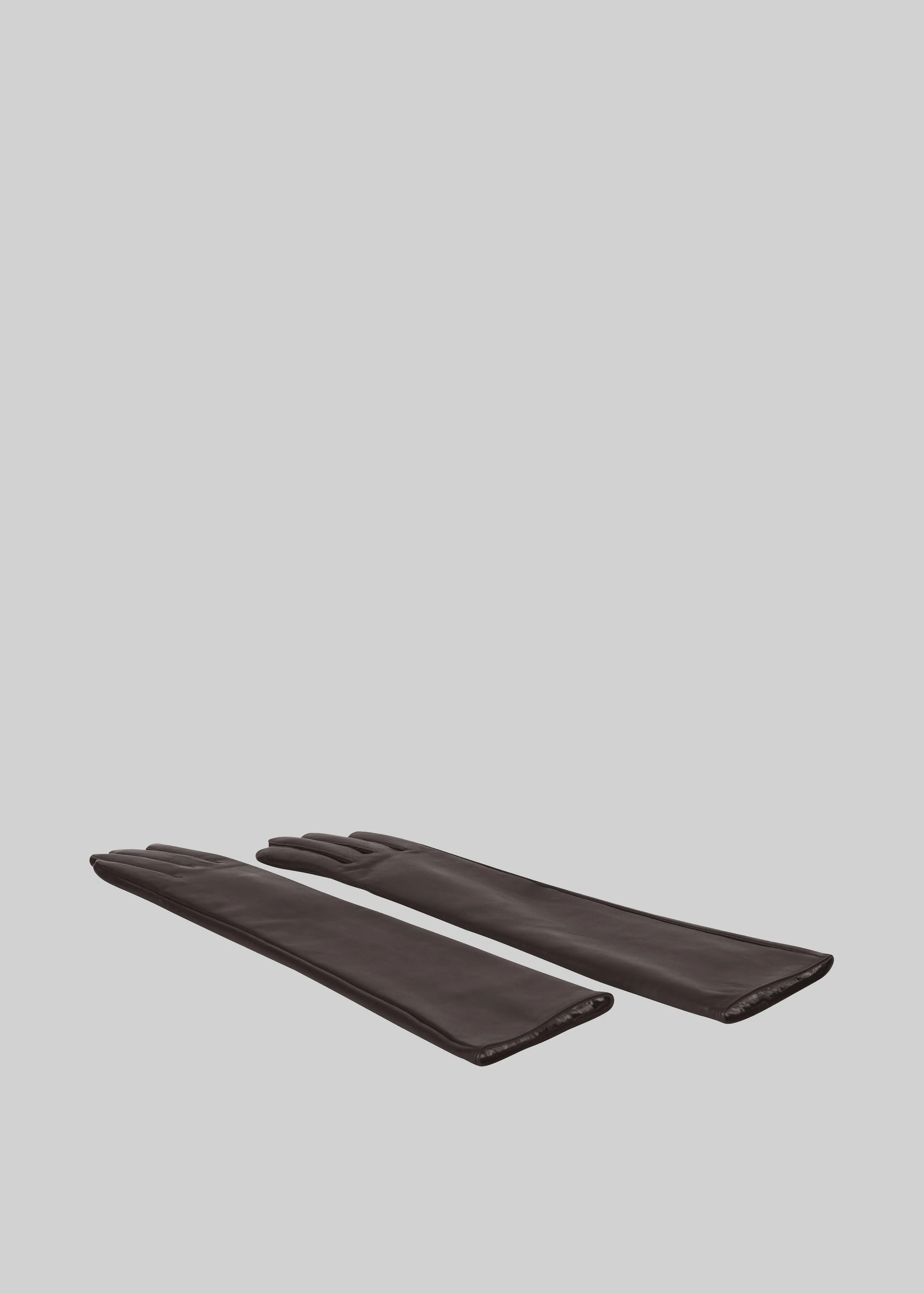 Jorna Long Leather Gloves - Brown sold by Frankie Shop product image thumbnail 4