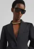 Colette Hourglass Satin Blazer - Black sold by Frankie Shop
