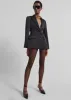 Colette Hourglass Satin Blazer - Black sold by Frankie Shop