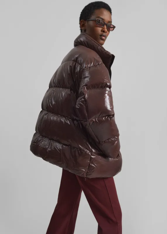 Pendle Puffer Jacket - Brown sold by Frankie Shop