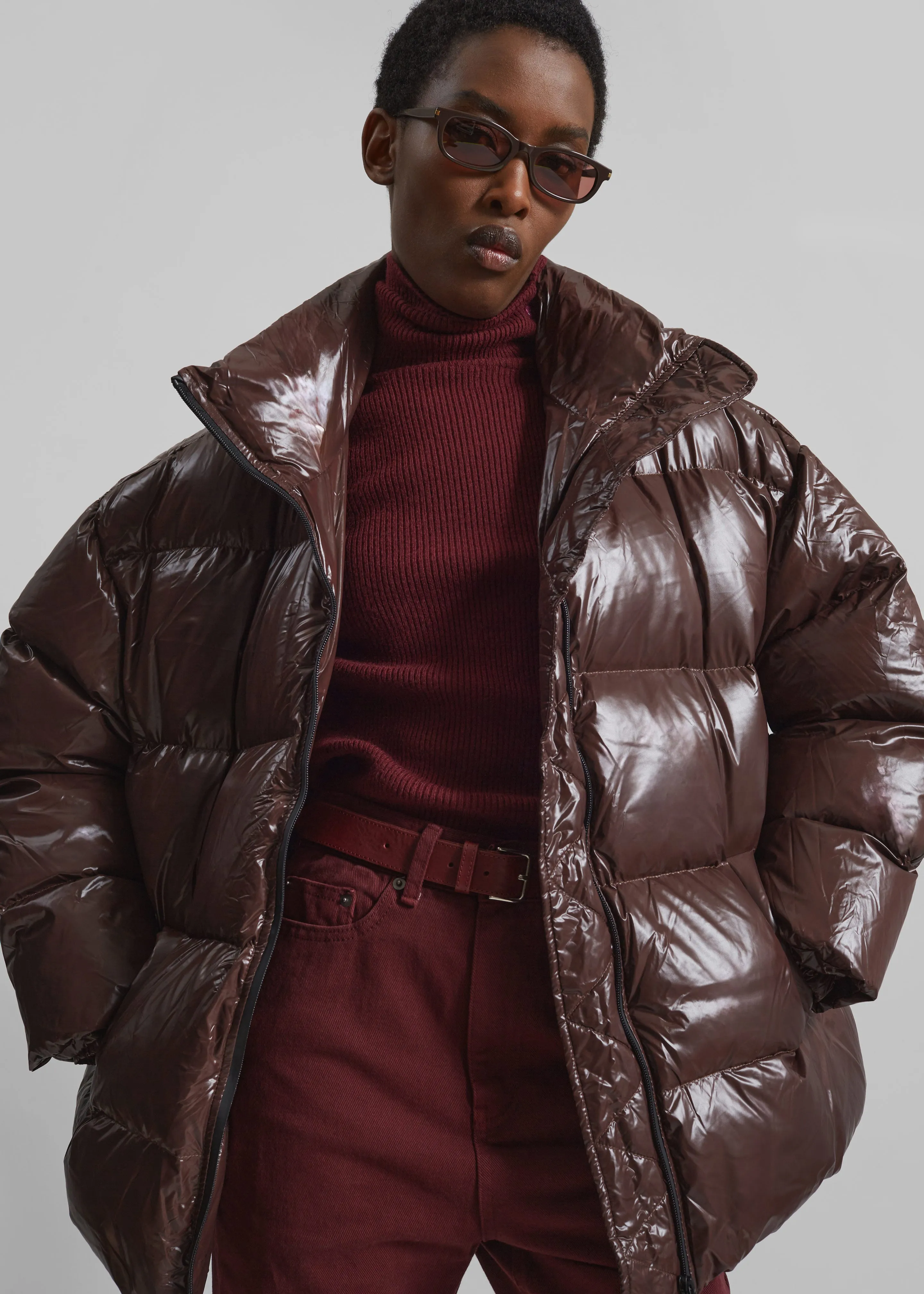 Pendle Puffer Jacket - Brown sold by Frankie Shop product image thumbnail 3