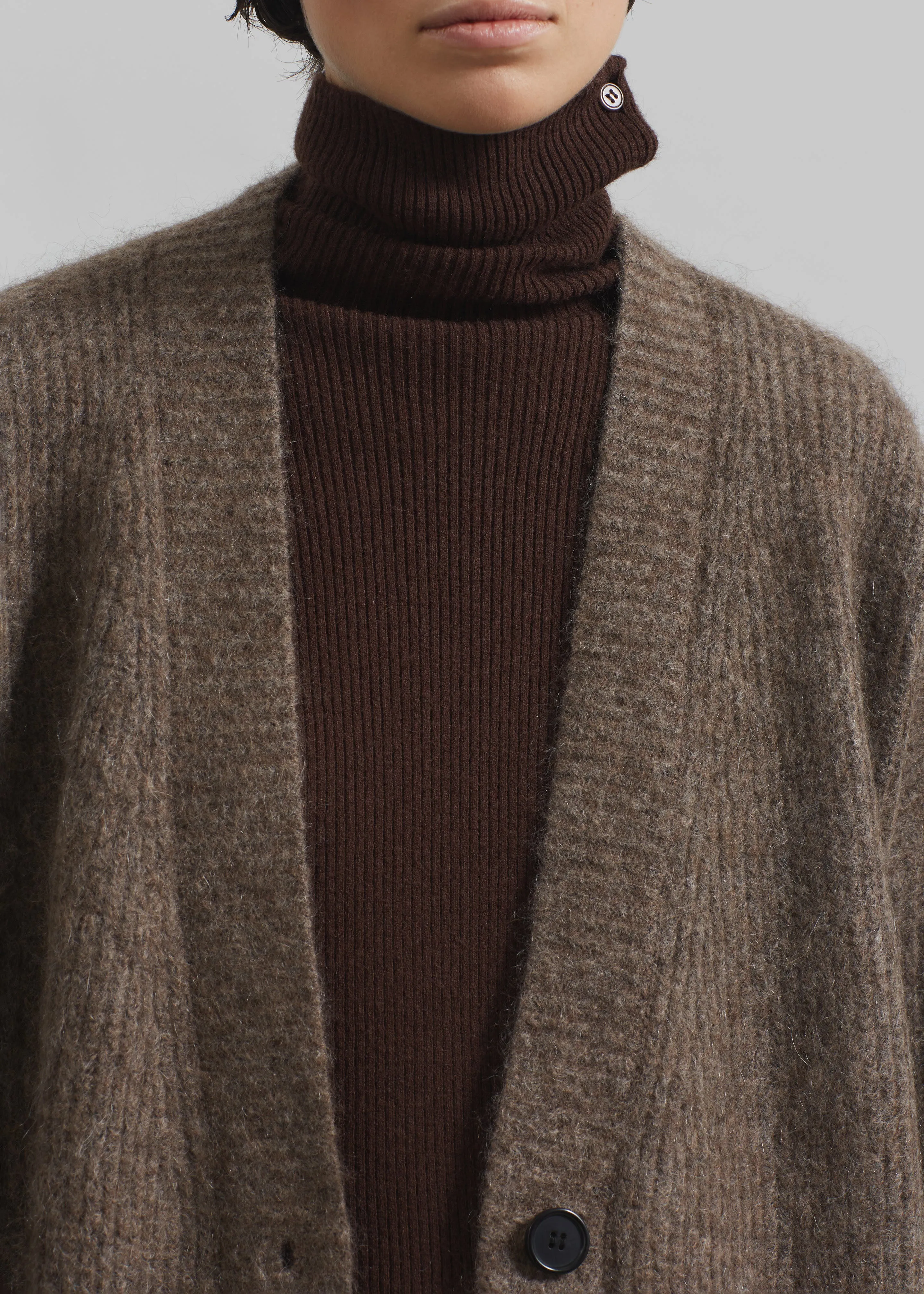 Ruhr Oversized Mohair Cardigan - Brown sold by Frankie Shop product image thumbnail 5