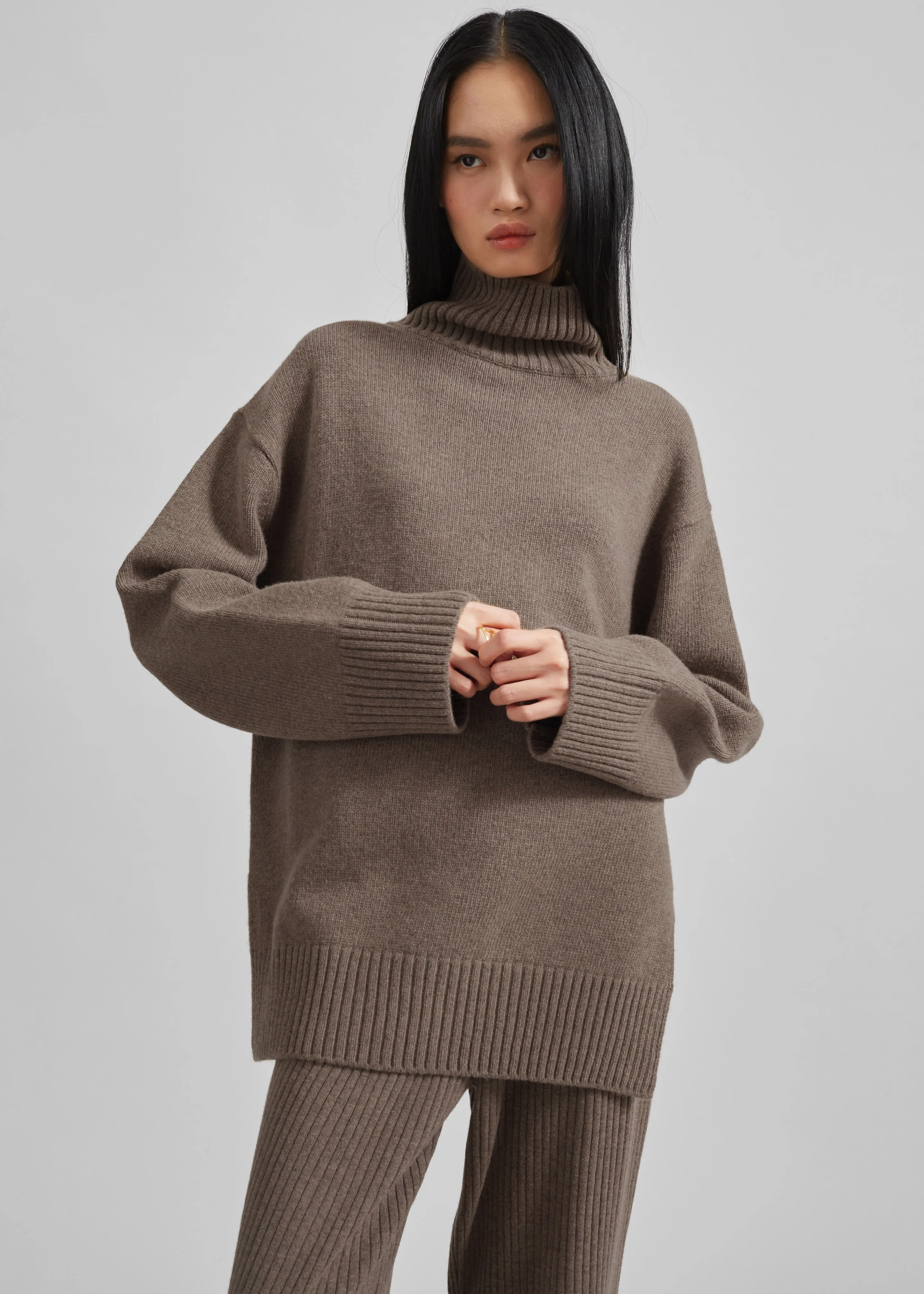 Odense Turtleneck Sweater - Brown sold by Frankie Shop product image thumbnail 4