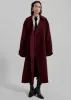 Mavis Long Coat - Burgundy sold by Frankie Shop