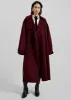 Mavis Long Coat - Burgundy sold by Frankie Shop