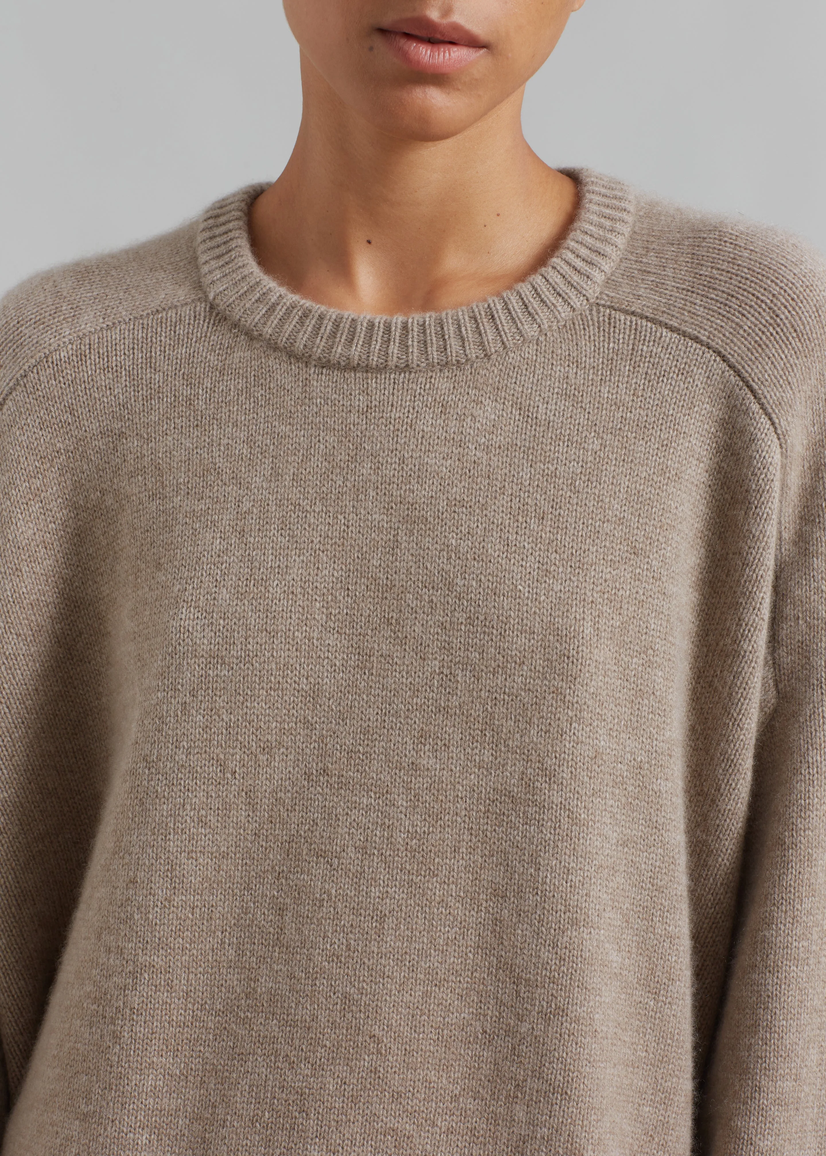 Kairon Cashmere Crewneck Sweater - Beige sold by Frankie Shop product image thumbnail 4