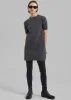 Faye Wool Mini Dress - Charcoal sold by Frankie Shop
