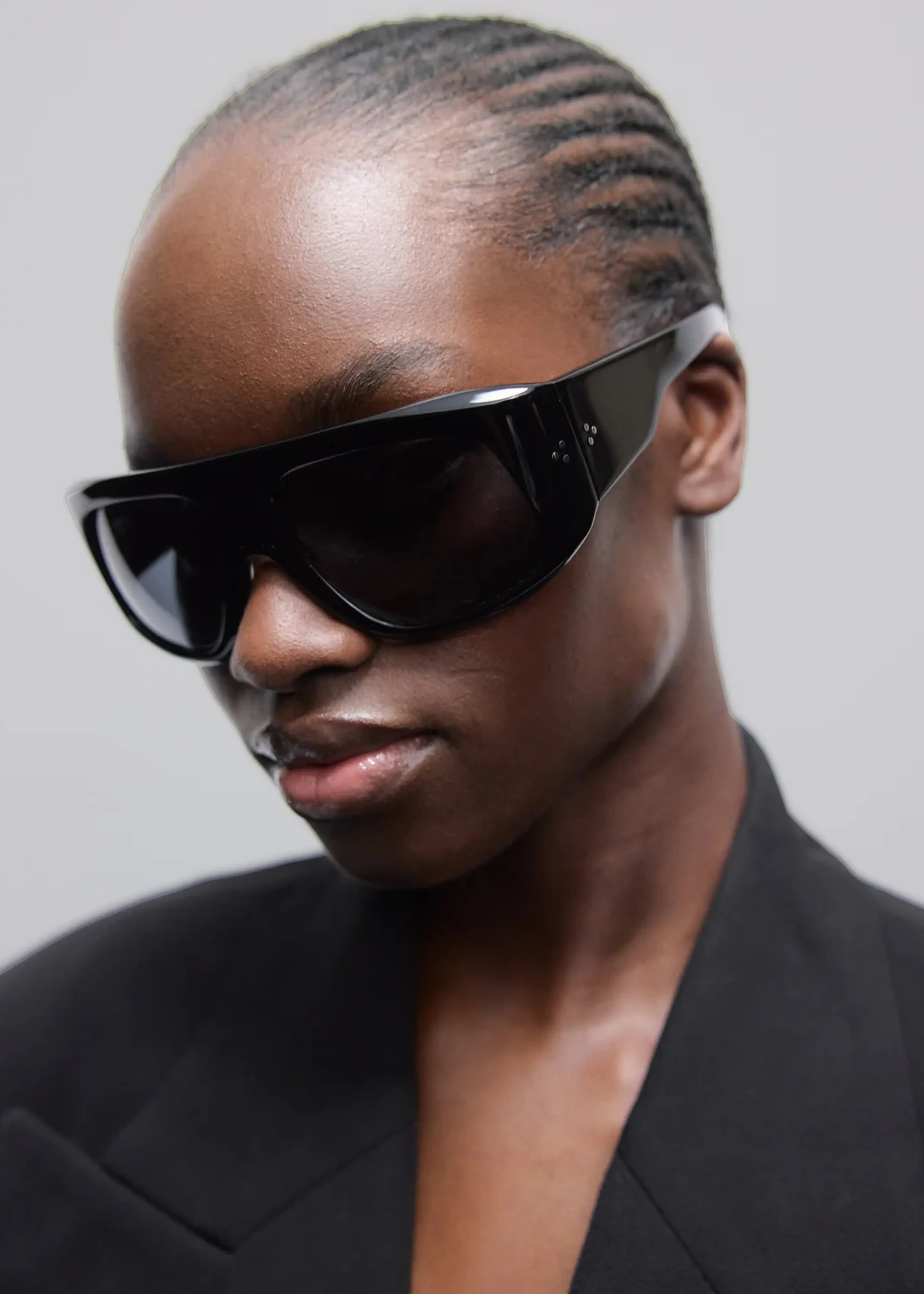 Port Tanger Dhat Sunglasses - Black Acetate/Black Lens sold by Frankie Shop product image thumbnail 2