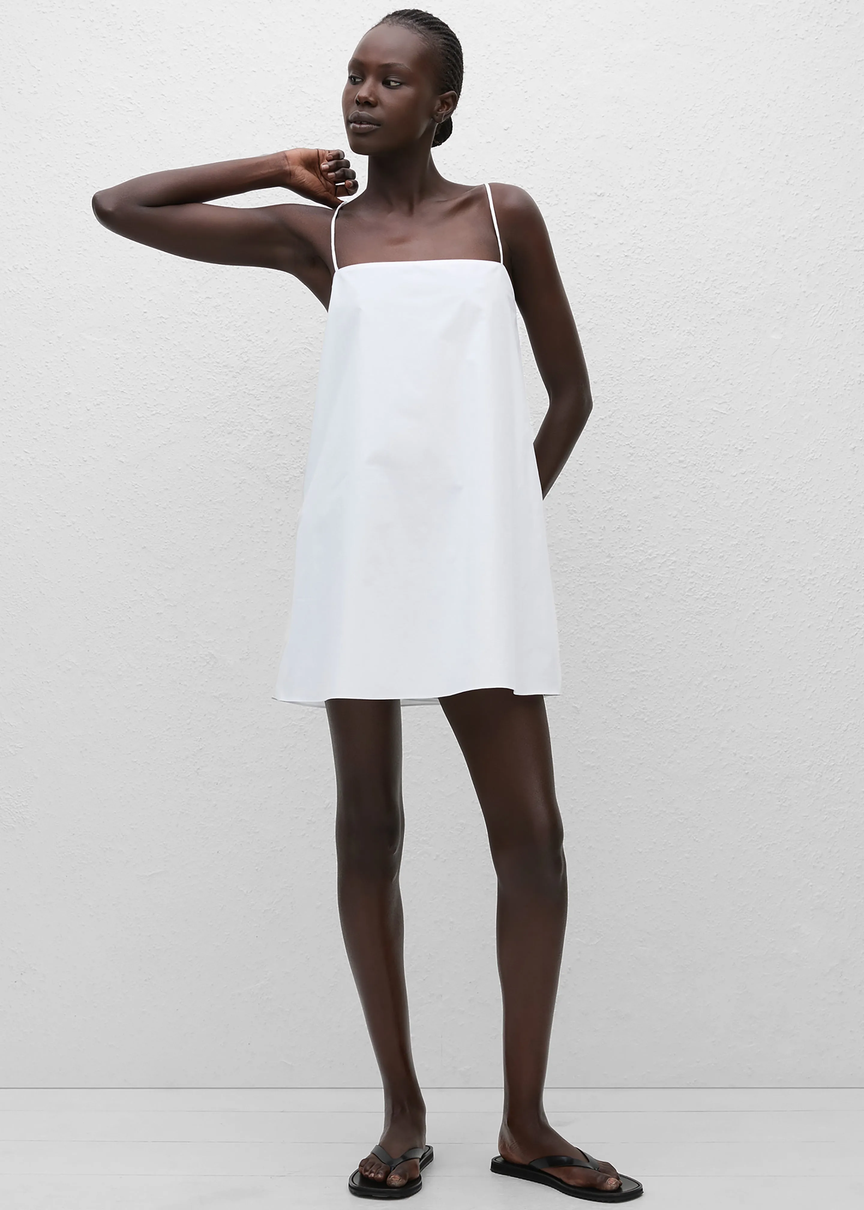 Matteau Square Cami Mini Dress - White sold by Frankie Shop product image thumbnail 5