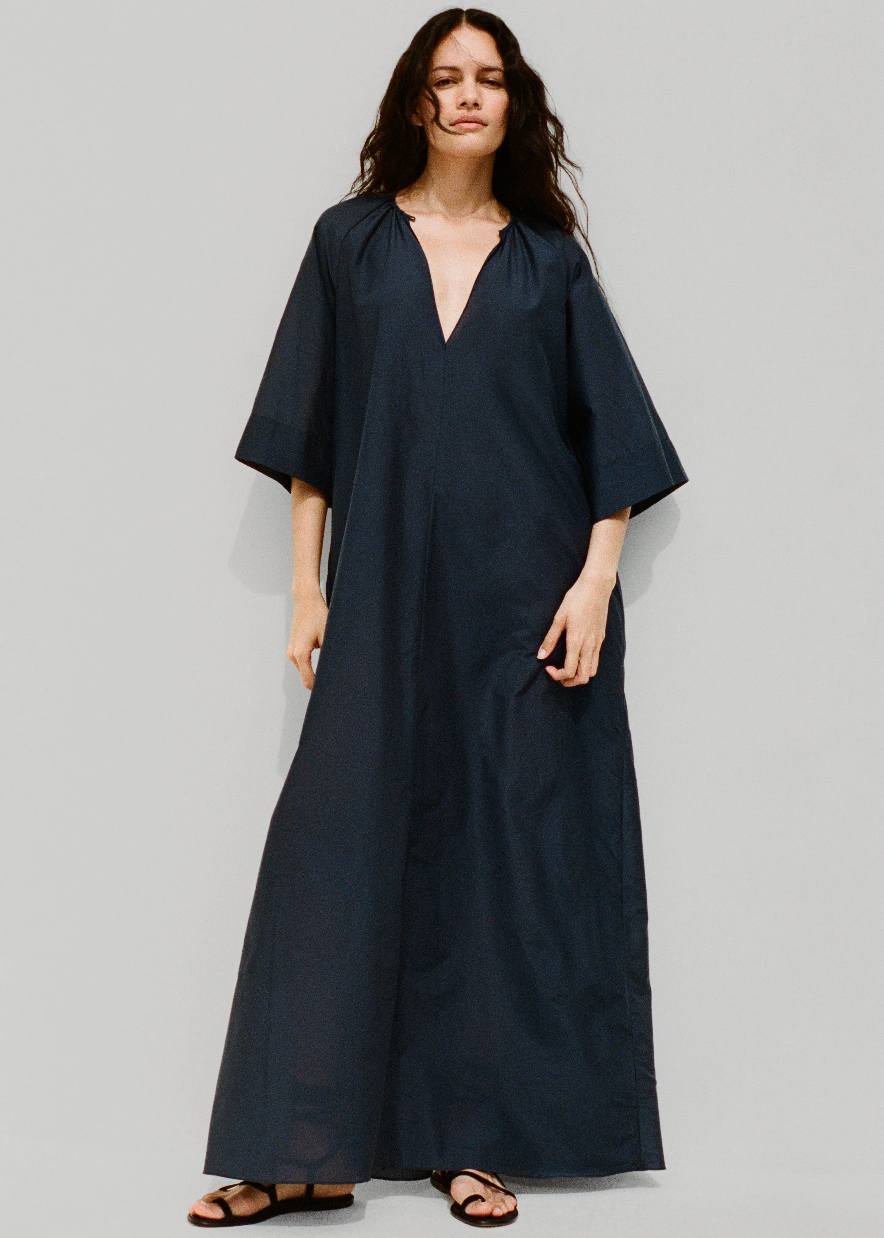 Matteau Blouson Dress - Midnight sold by Frankie Shop