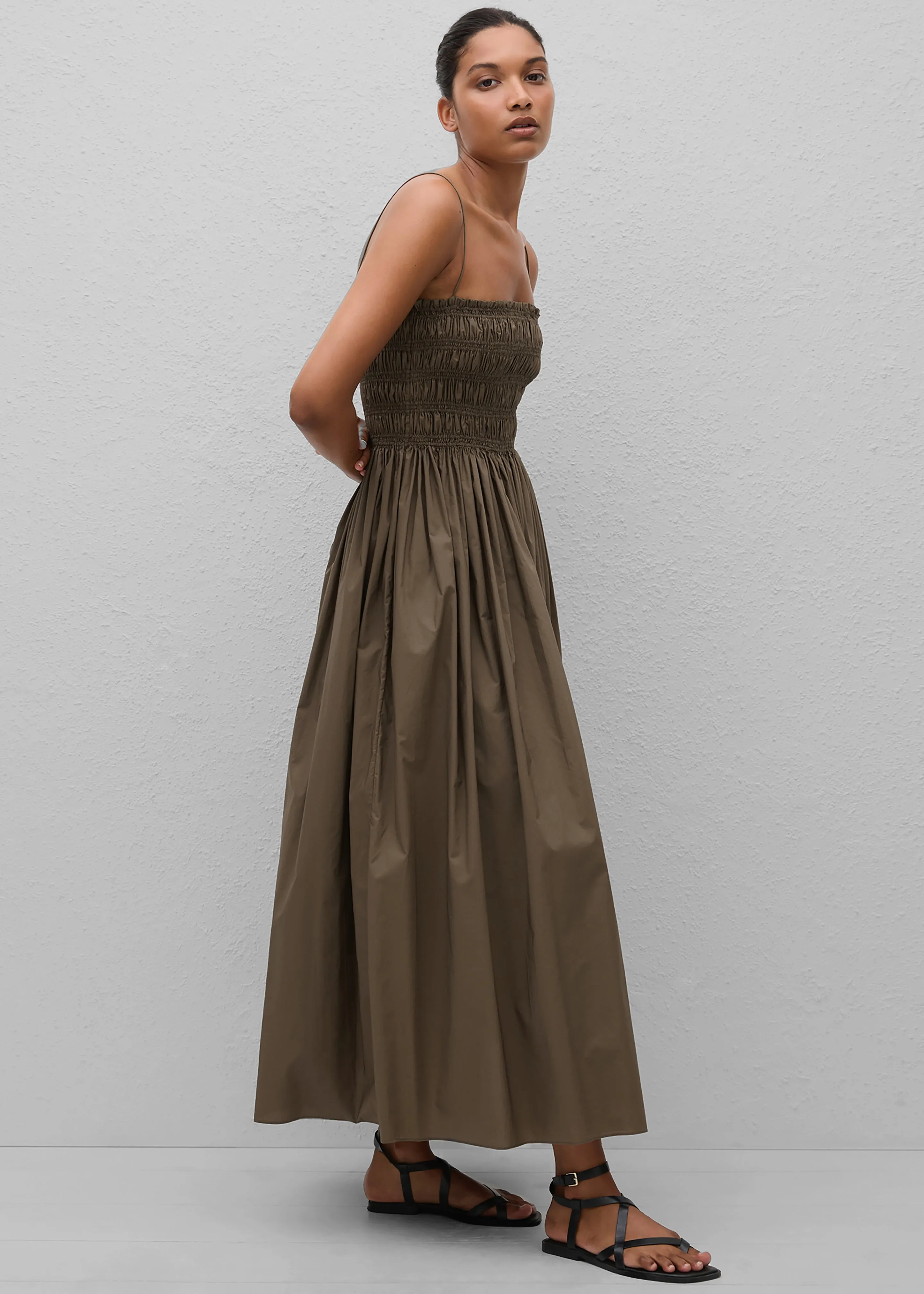 Matteau Shirred Bodice Dress - Birch sold by Frankie Shop product image thumbnail 2