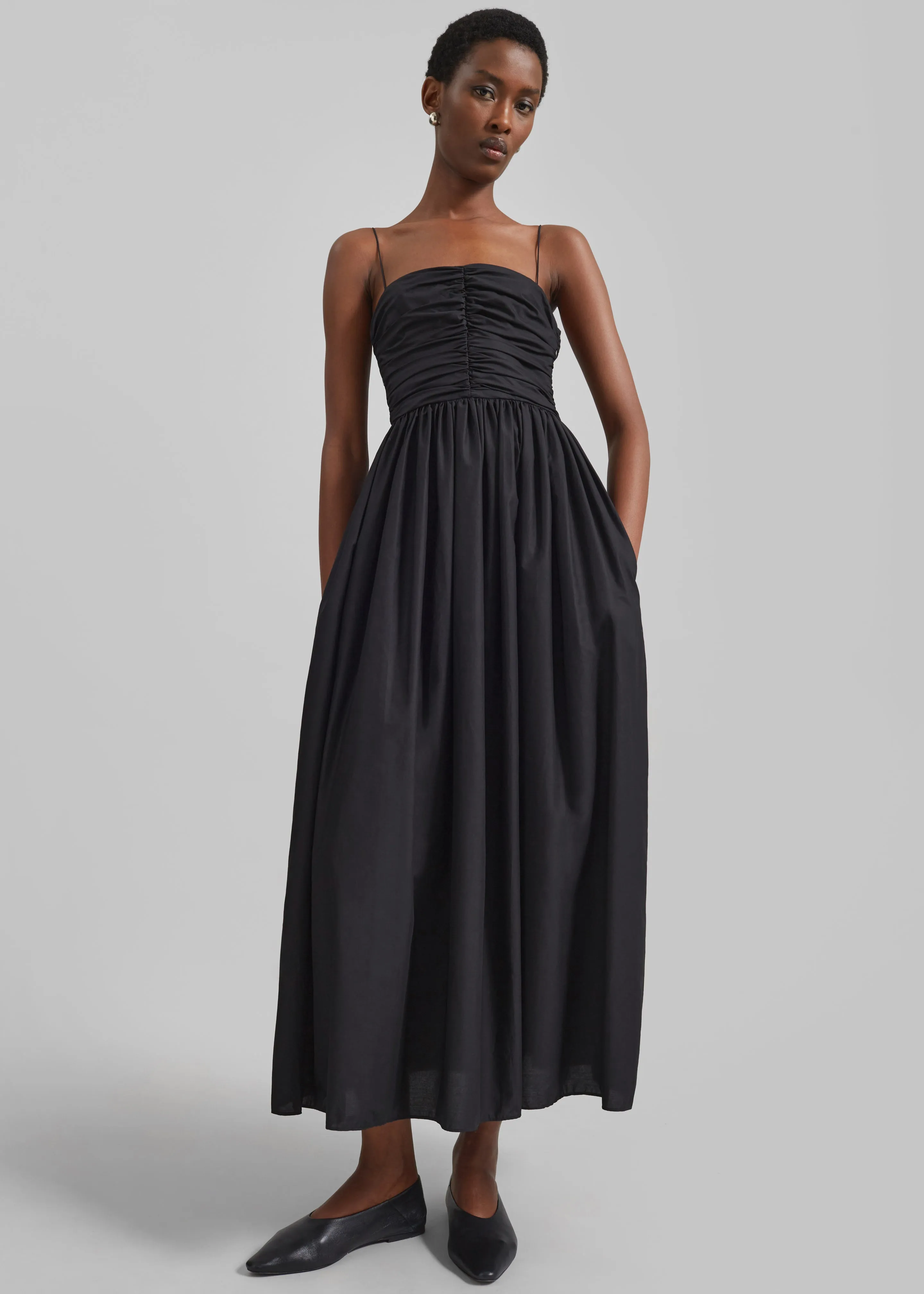 Matteau Gathered Bodice Dress - Black sold by Frankie Shop product image thumbnail 3