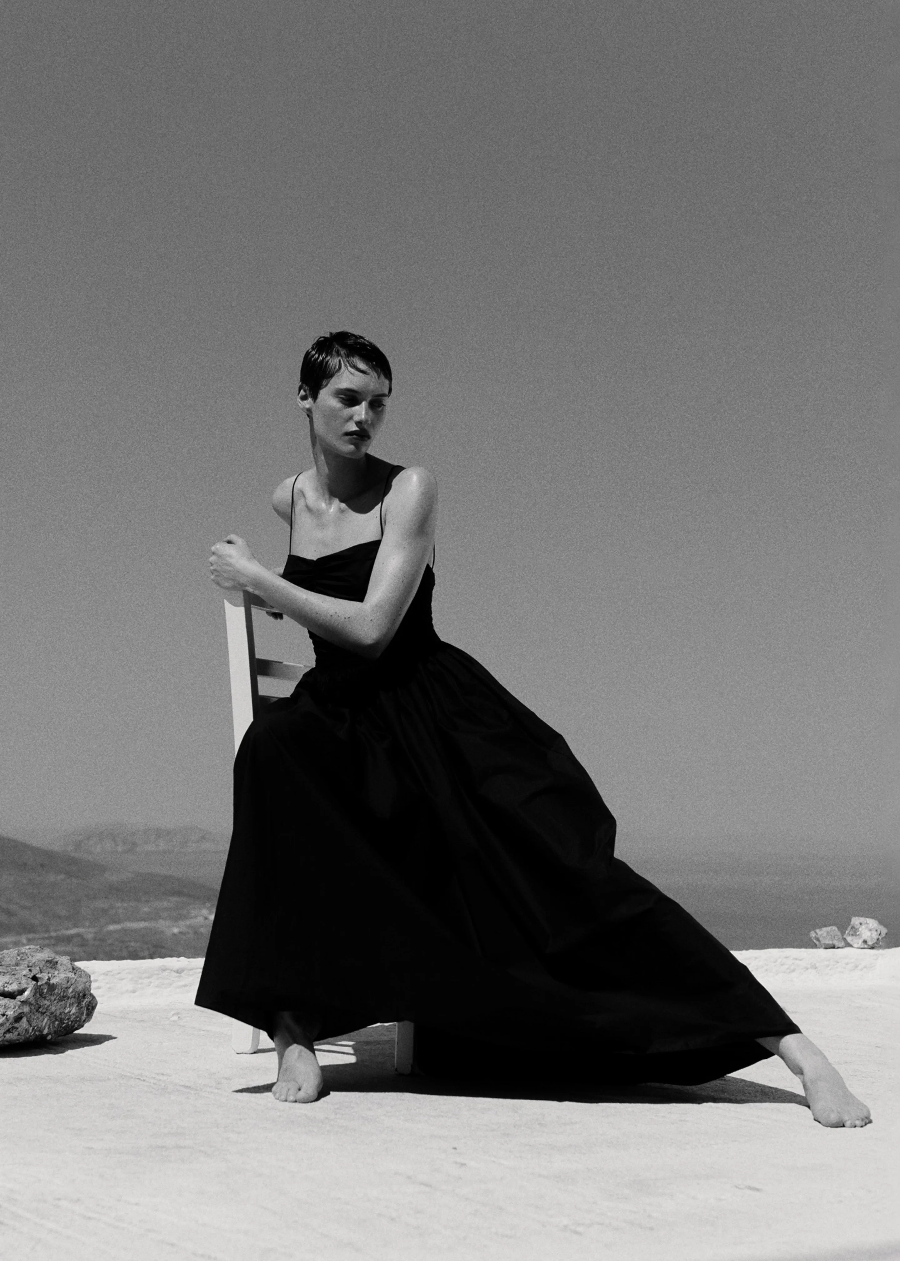 Matteau Gathered Bodice Dress - Black sold by Frankie Shop