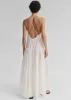 Matin Tiered Cotton Dress - White sold by Frankie Shop