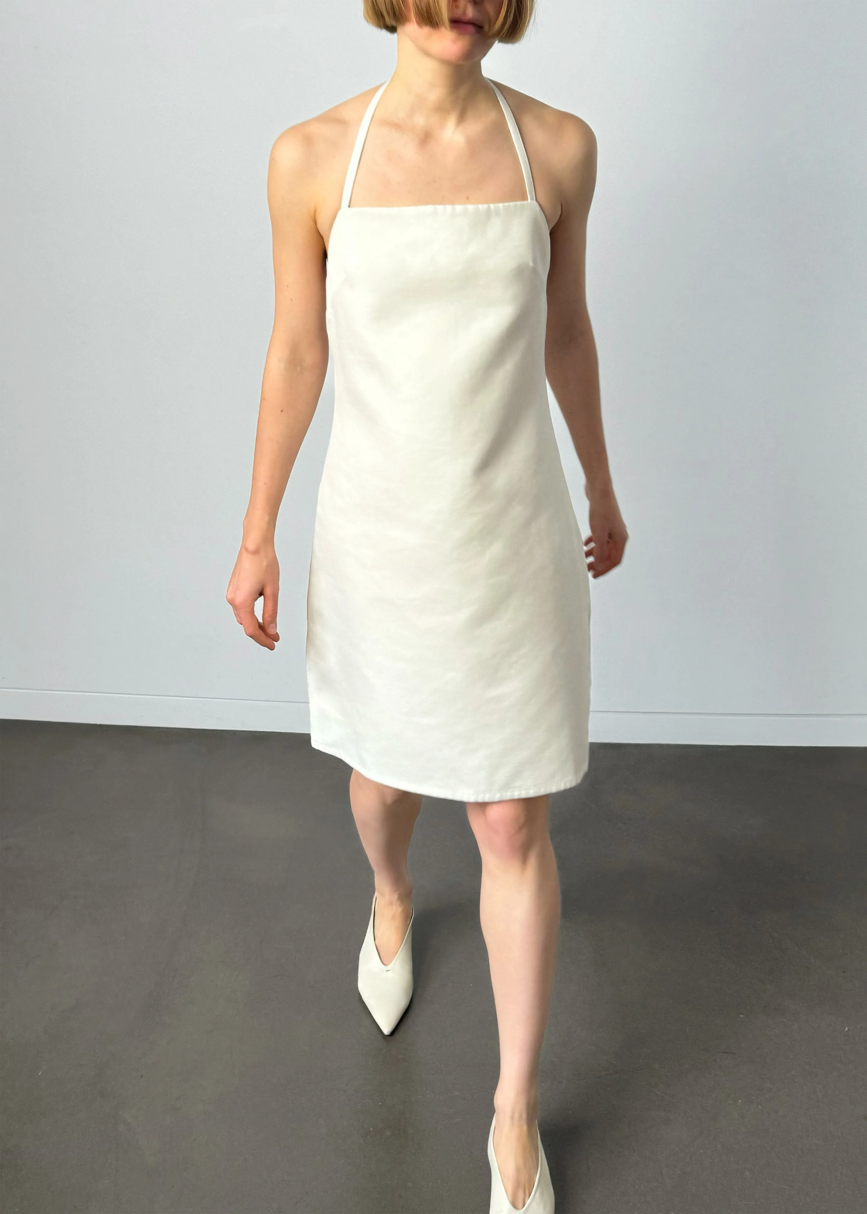 Matin Twill Halter Mini Dress - Natural sold by Frankie Shop product image thumbnail 4