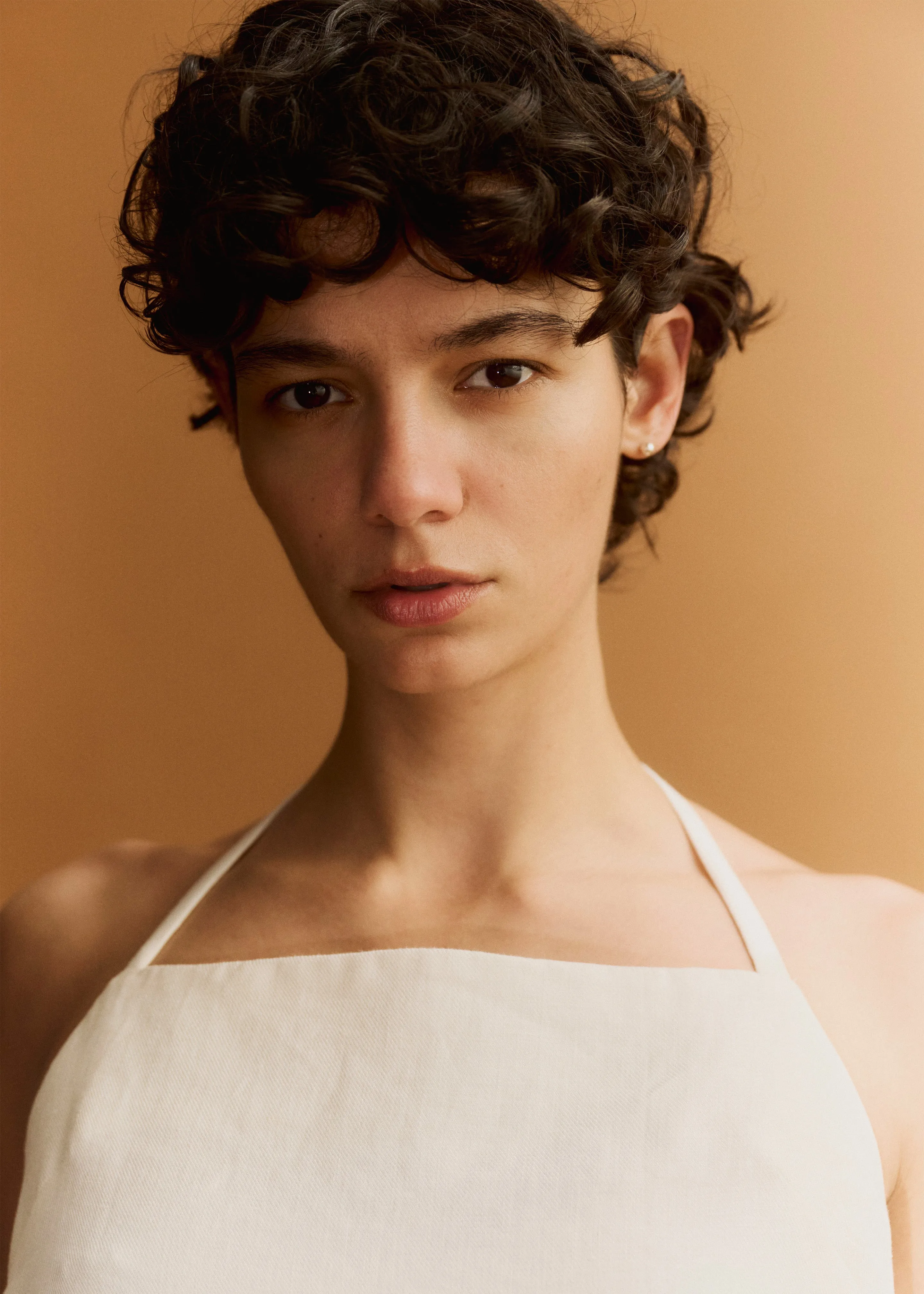 Matin Twill Halter Mini Dress - Natural sold by Frankie Shop product image thumbnail 2