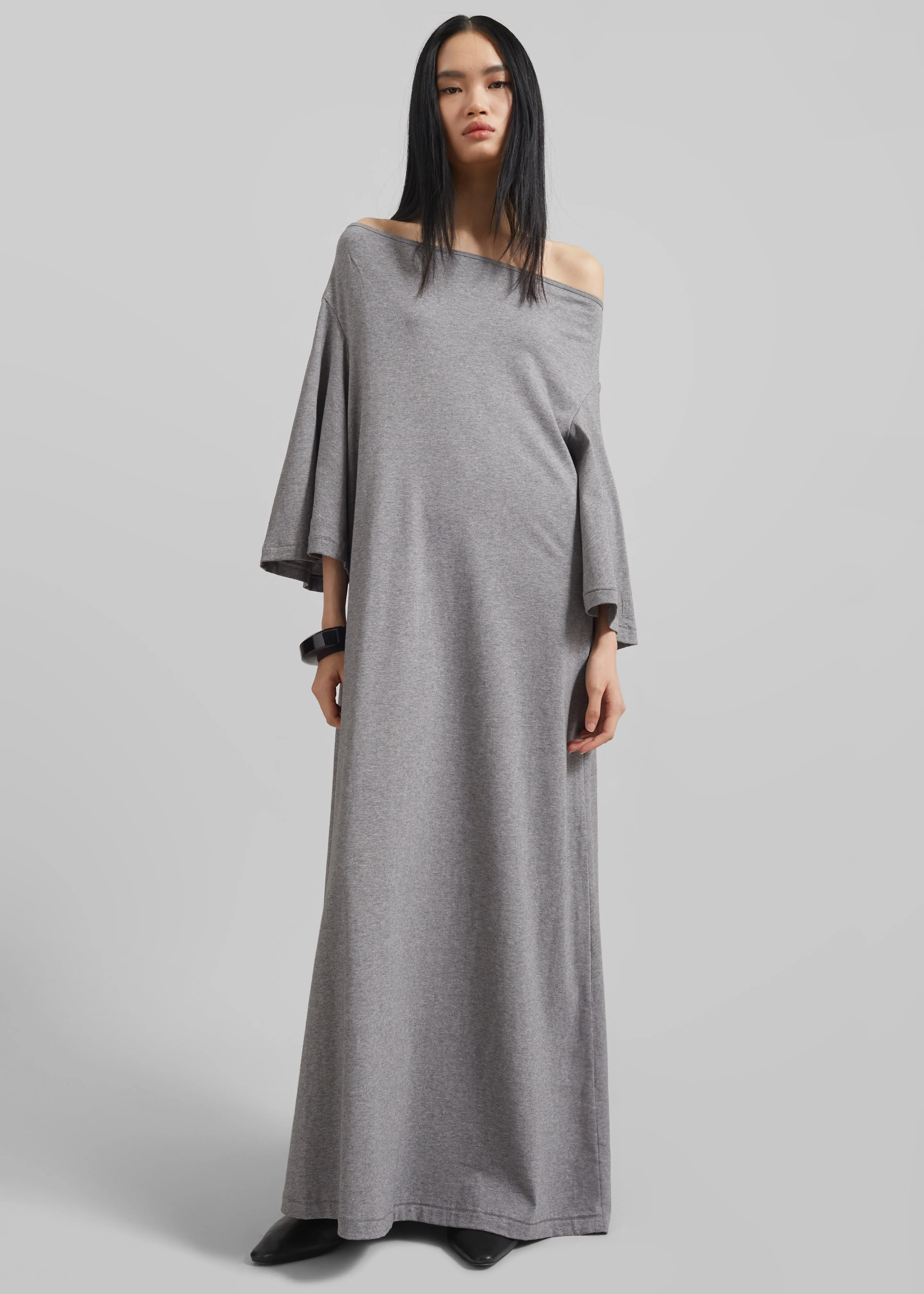 By Malene Birger Yalia Dress - Grey Melange sold by Frankie Shop