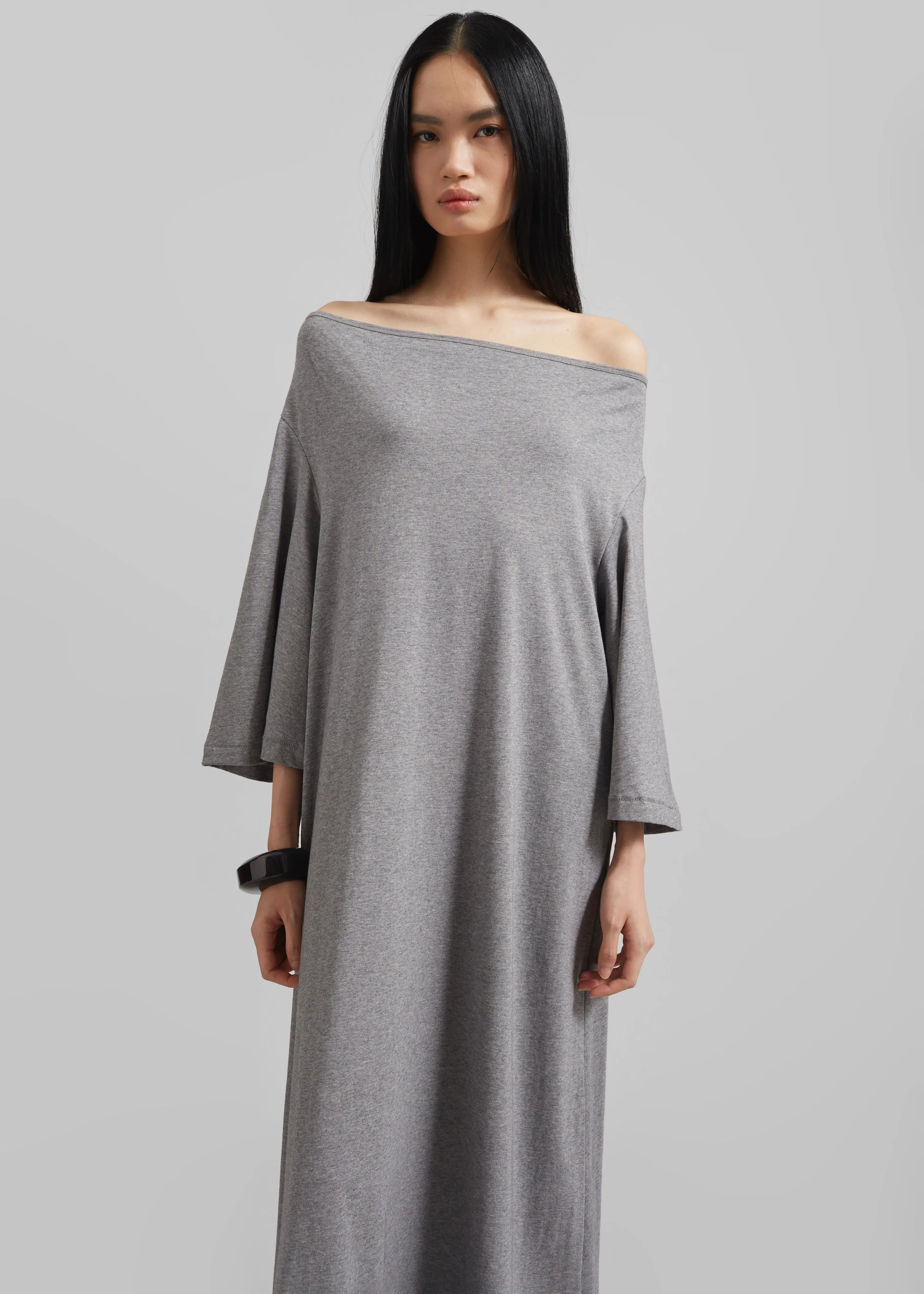 By Malene Birger Yalia Dress - Grey Melange sold by Frankie Shop product image thumbnail 3